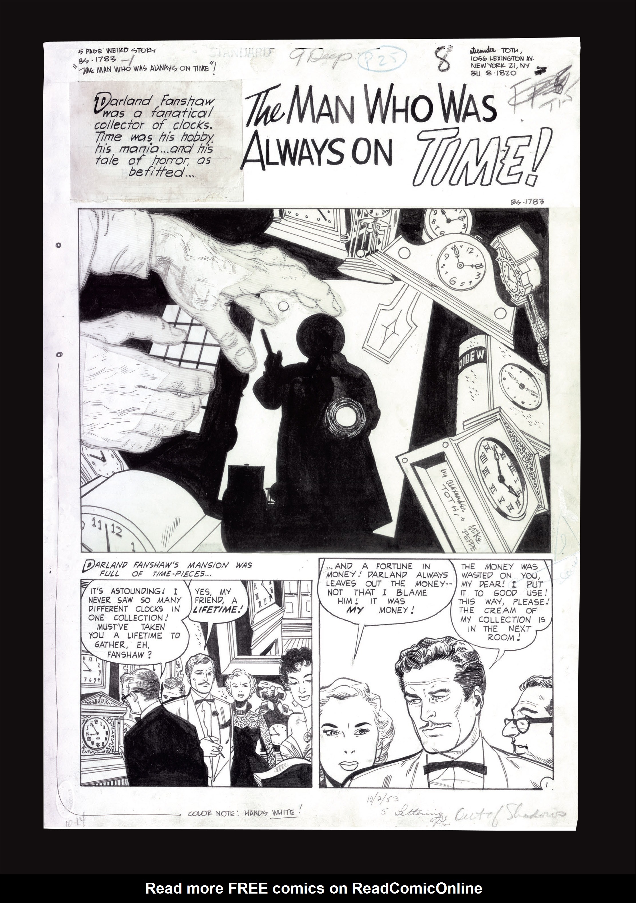Read online Setting the Standard: Comics by Alex Toth 1952-1954 comic -  Issue # TPB (Part 4) - 129