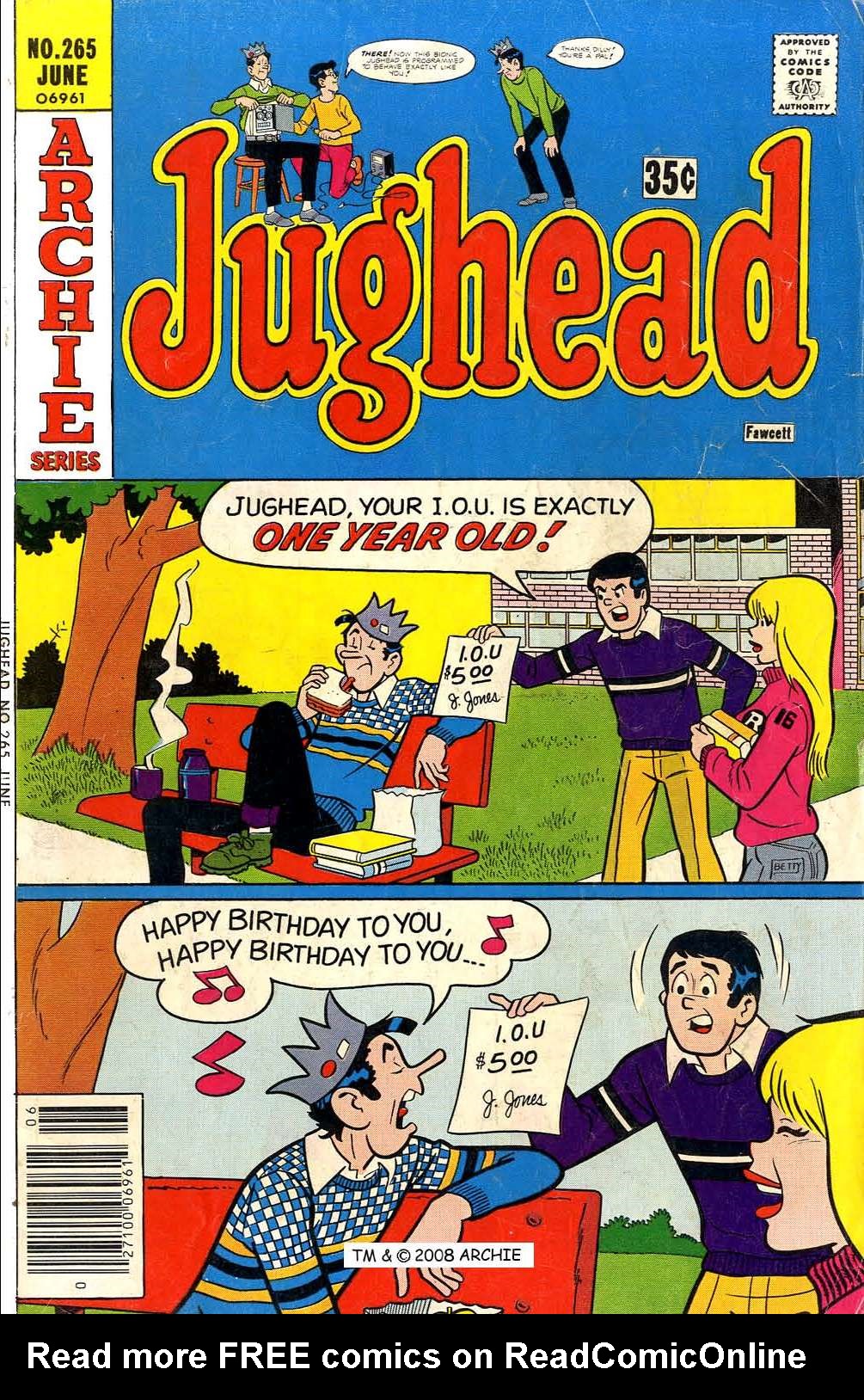 Read online Jughead (1965) comic -  Issue #265 - 1