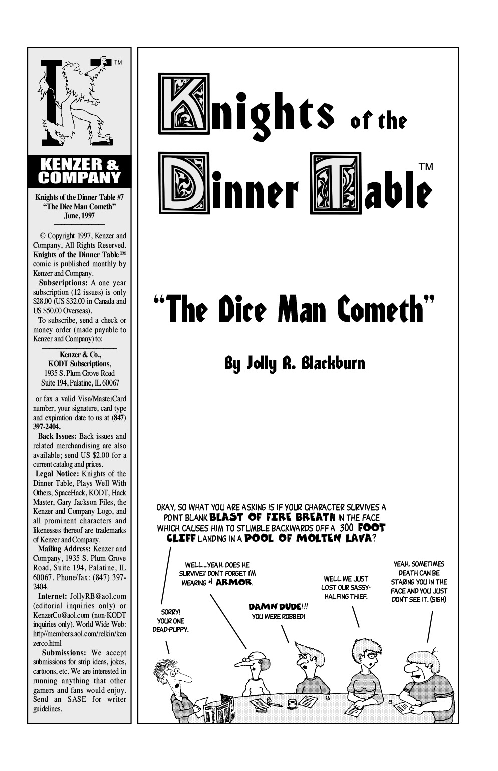 Read online Knights of the Dinner Table comic -  Issue #7 - 3