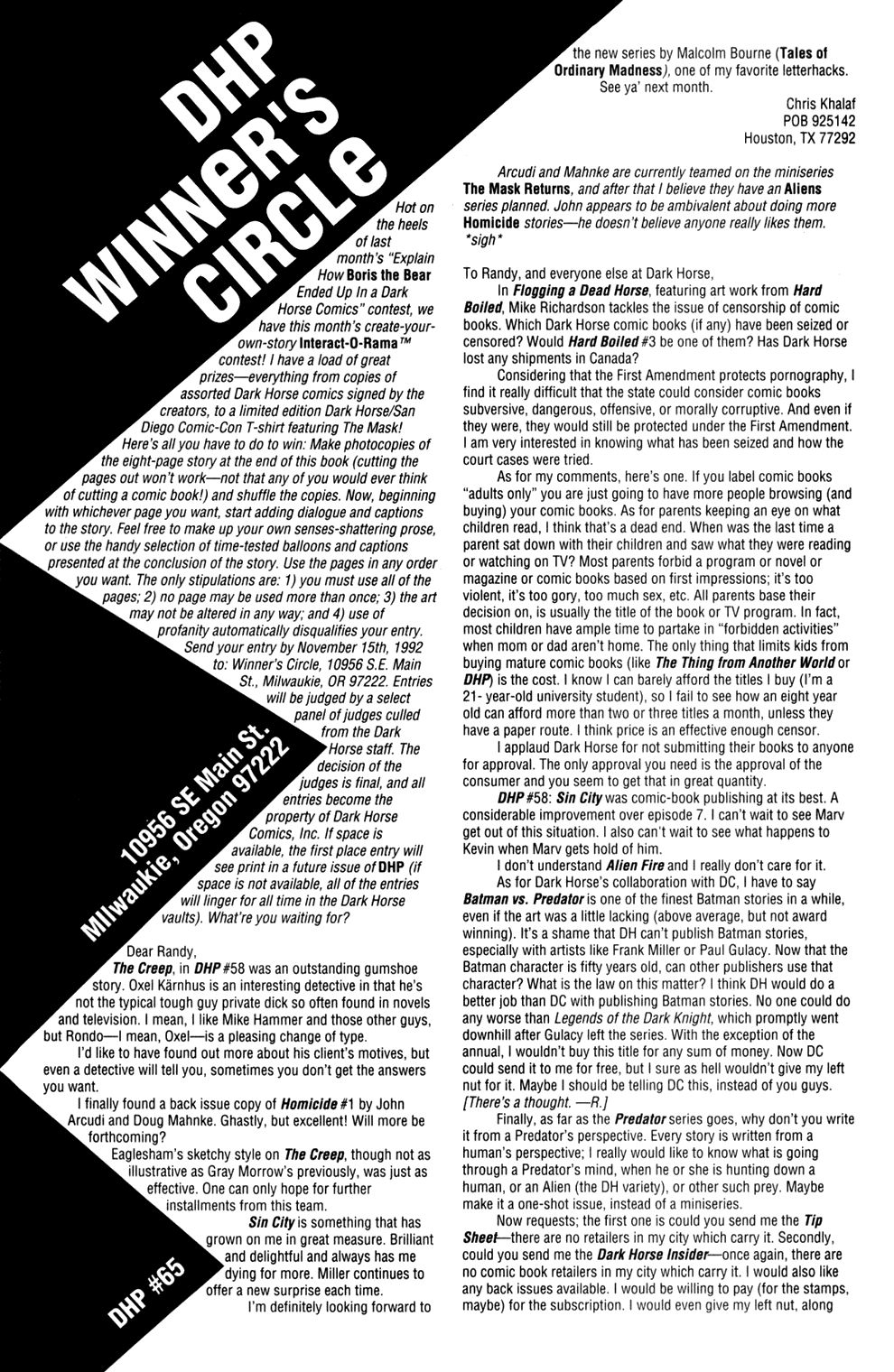 Read online Dark Horse Presents (1986) comic -  Issue #65 - 14