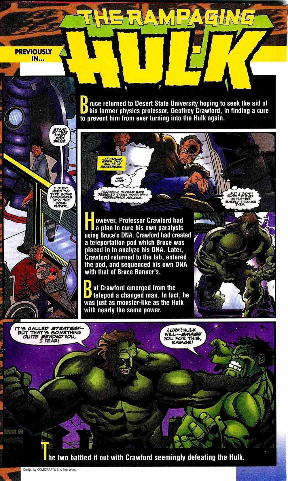 Read online The Rampaging Hulk (1998) comic -  Issue #3 - 3