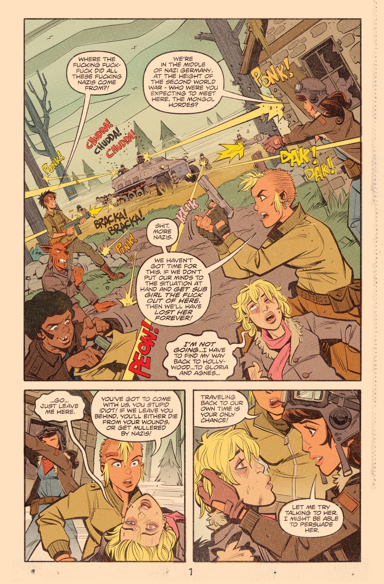 Read online Tank Girl: World War Tank Girl comic -  Issue #4 - 3
