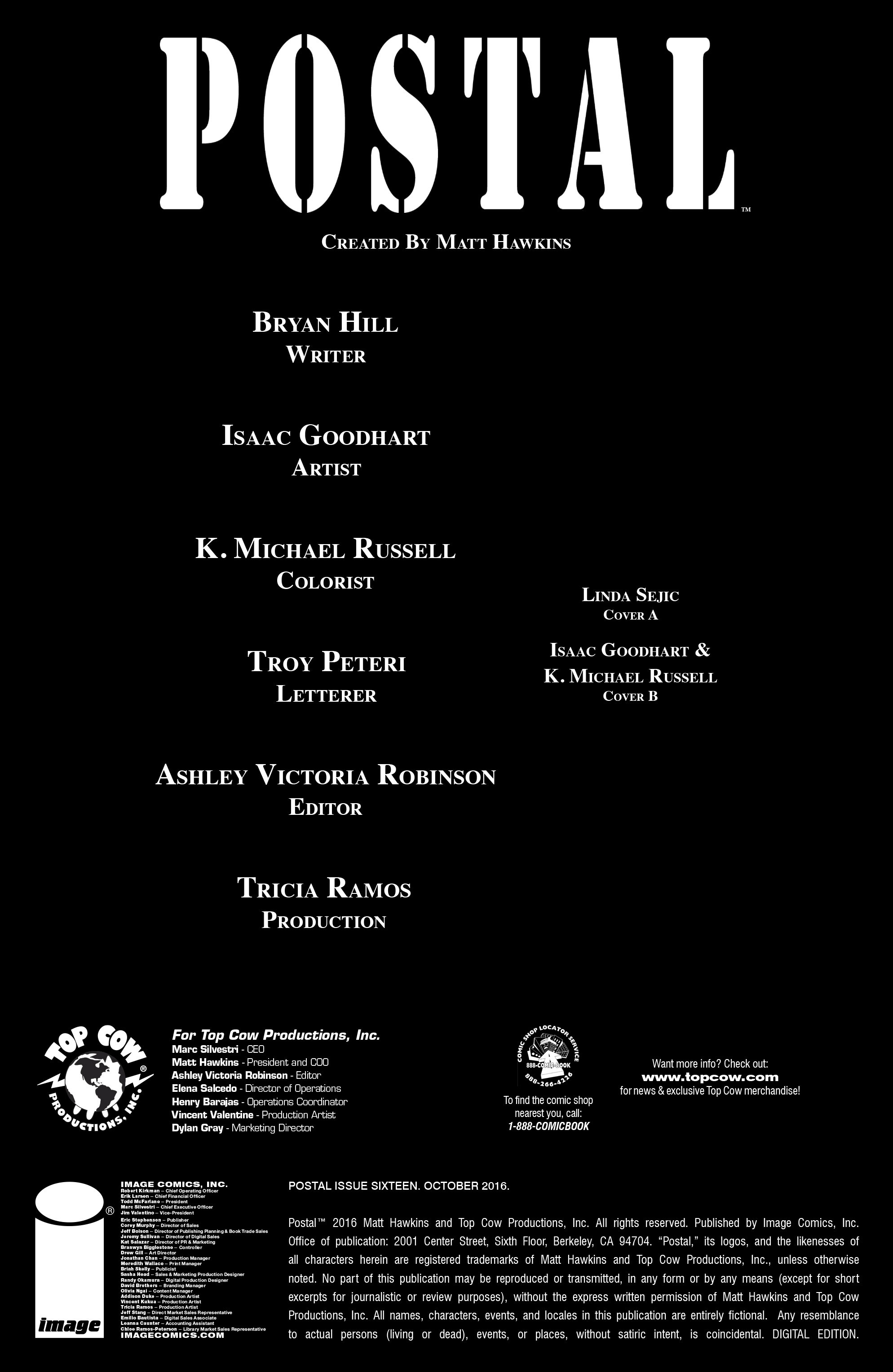 Read online Postal comic -  Issue #16 - 2