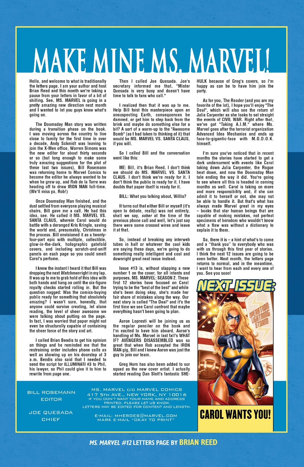 Captain Marvel: Carol Danvers – The Ms. Marvel Years issue TPB 1 (Part 5) - Page 417