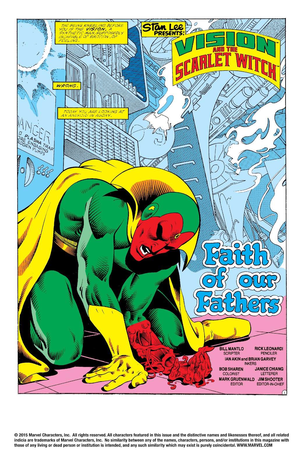 The Vision and the Scarlet Witch (1982) issue 2 - Page 2