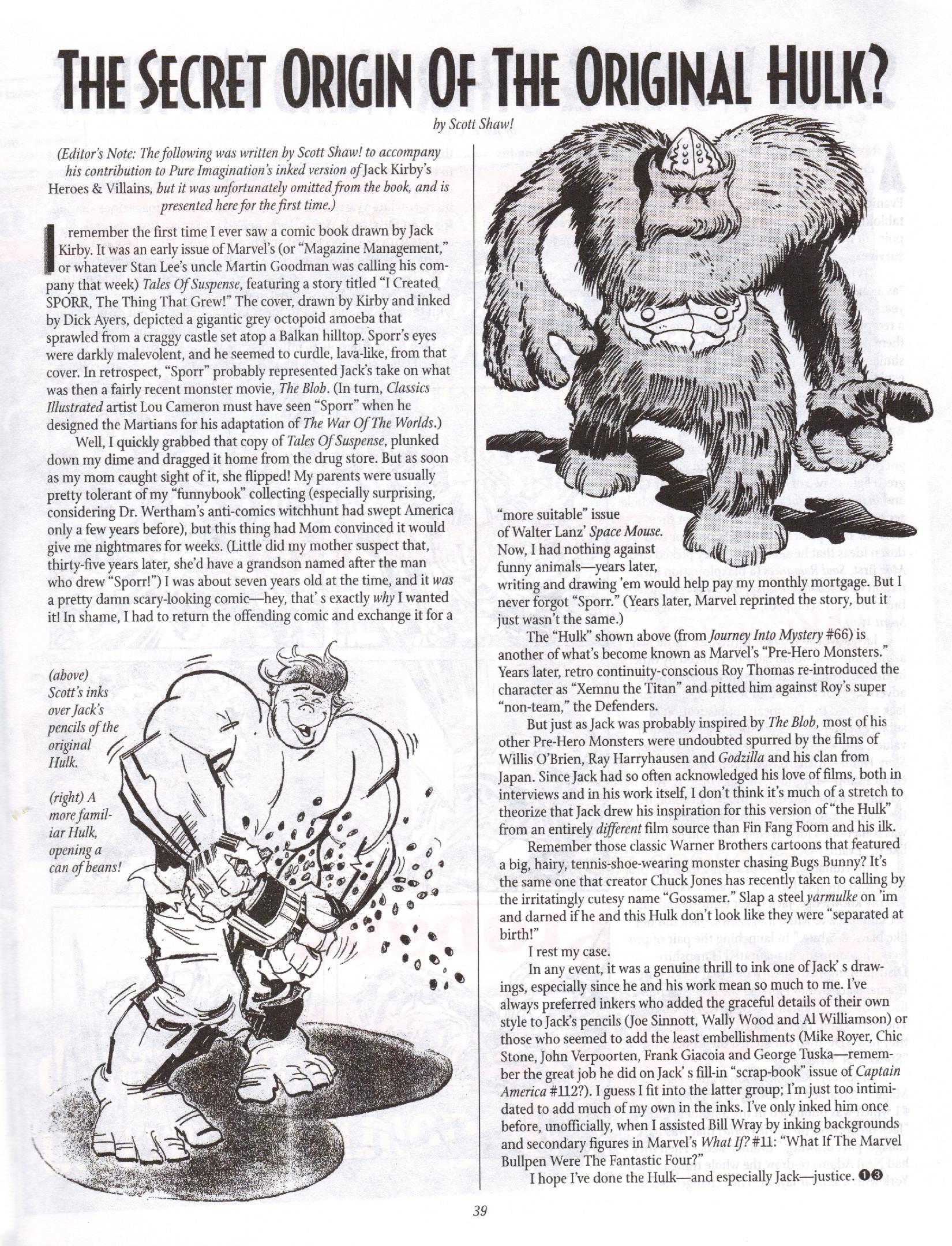 Read online The Jack Kirby Collector comic -  Issue #13 - 39