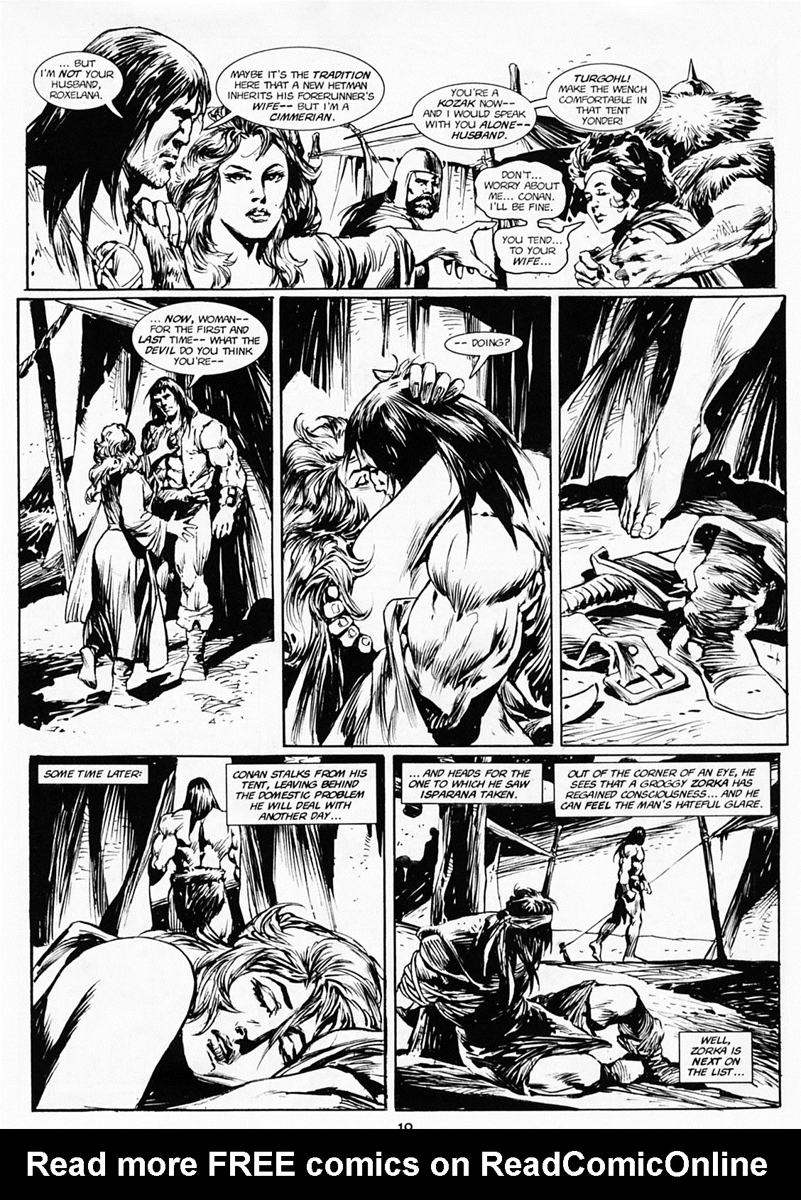 Read online The Savage Sword Of Conan comic -  Issue #218 - 10