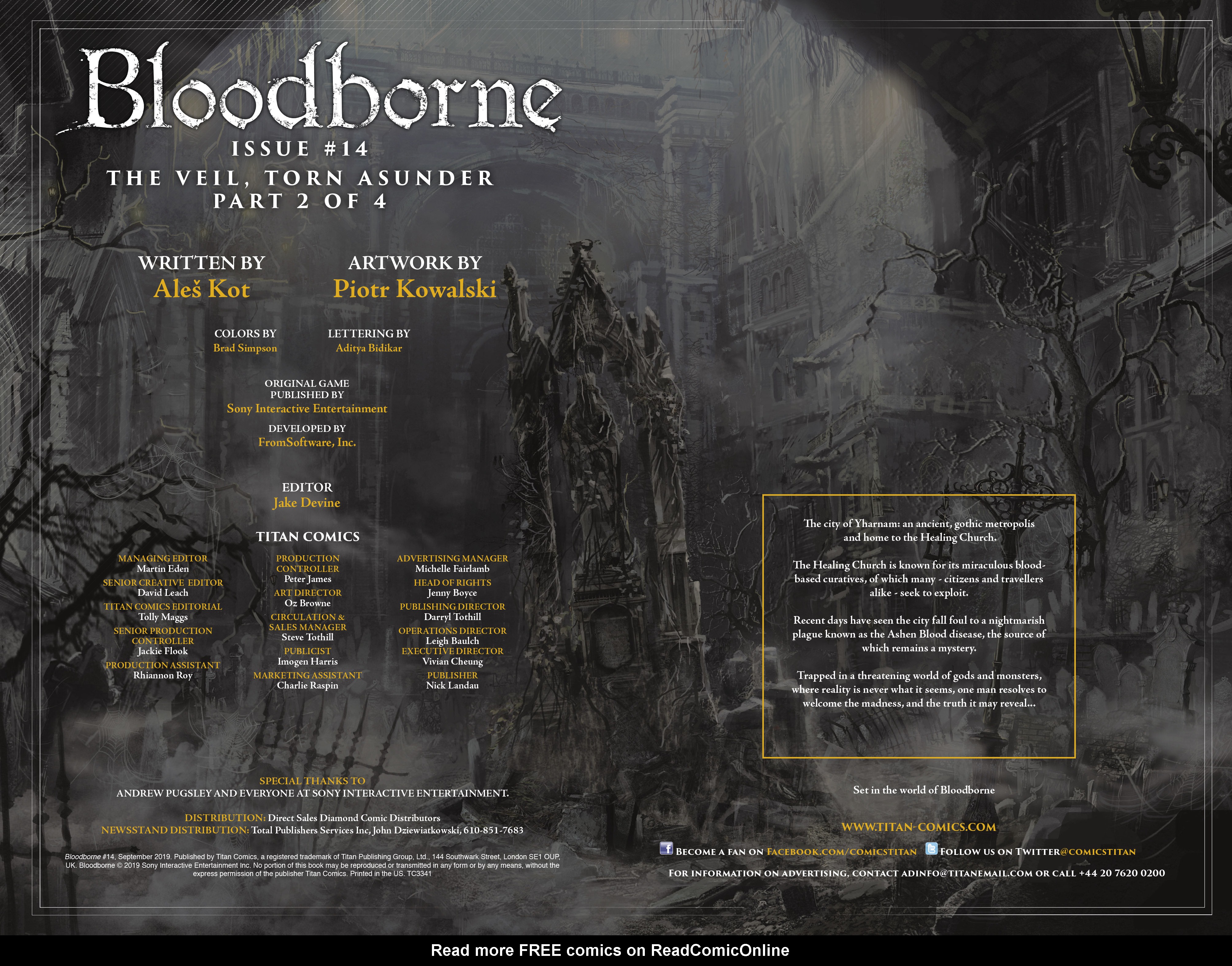 Read online Bloodborne comic -  Issue #14 - 2