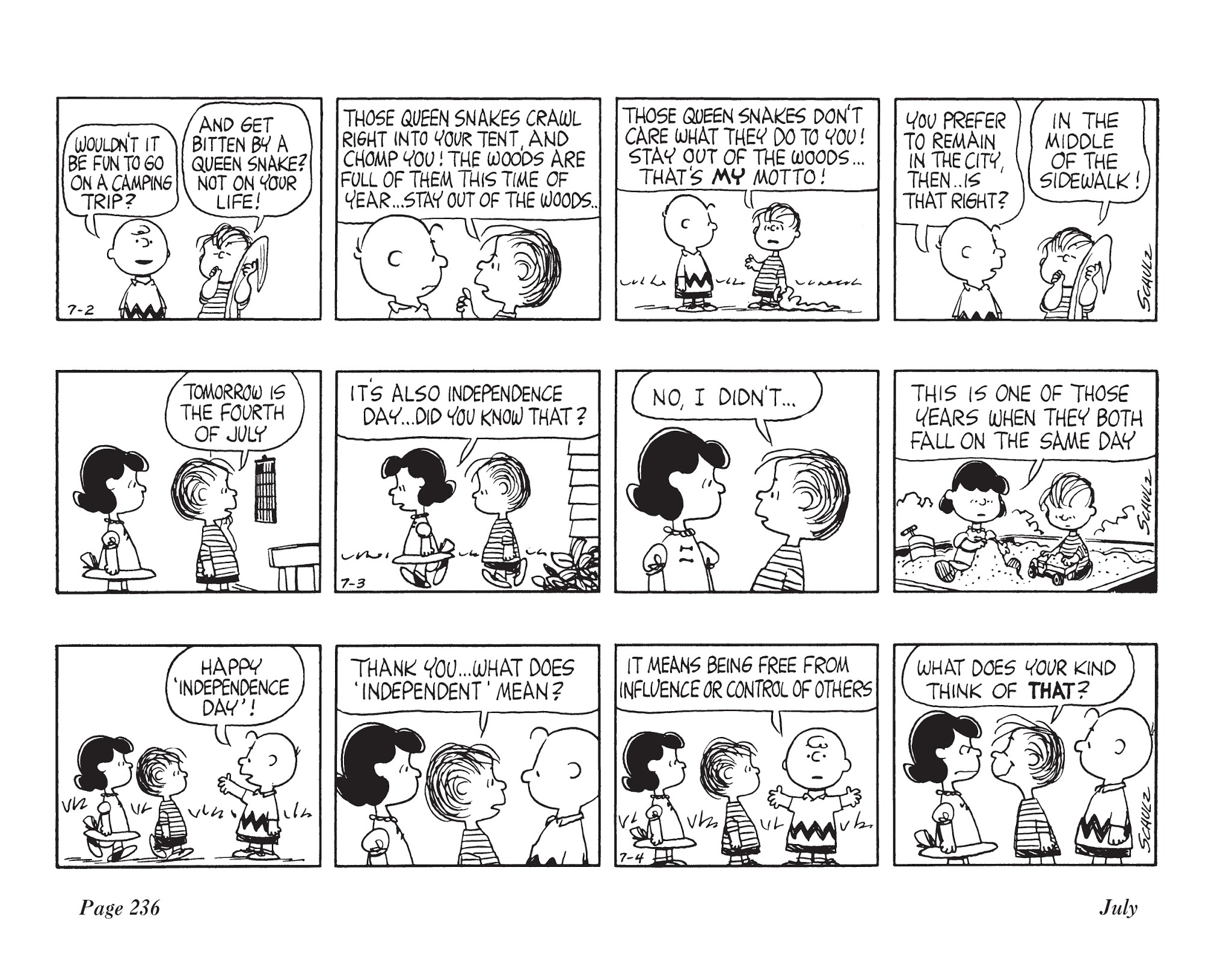 Read online The Complete Peanuts comic -  Issue # TPB 7 - 247