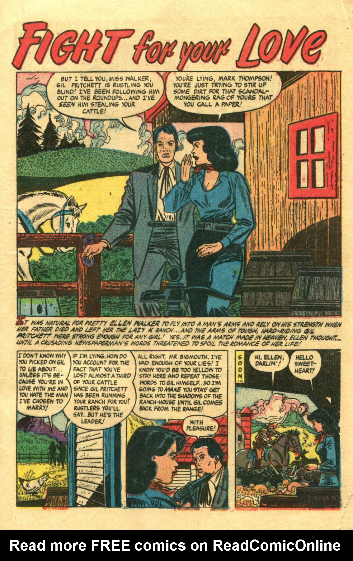 Read online Cowgirl Romances (1950) comic -  Issue #11 - 13