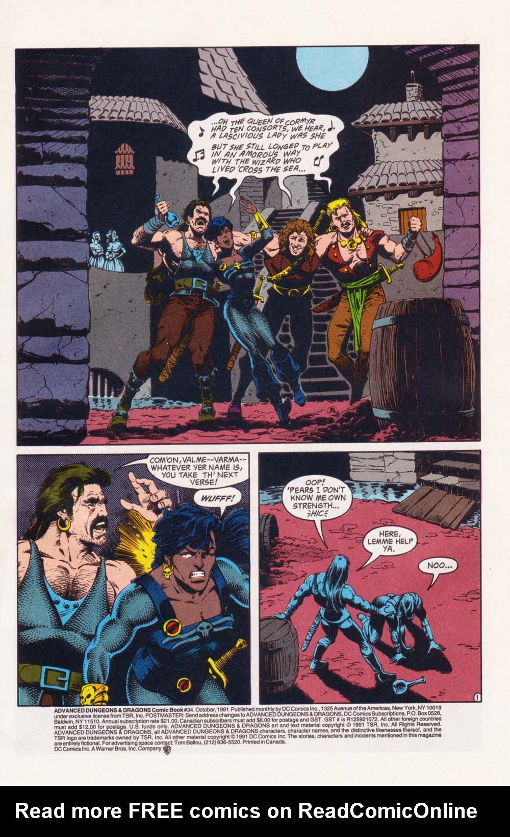 Read online Advanced Dungeons & Dragons comic -  Issue #34 - 2