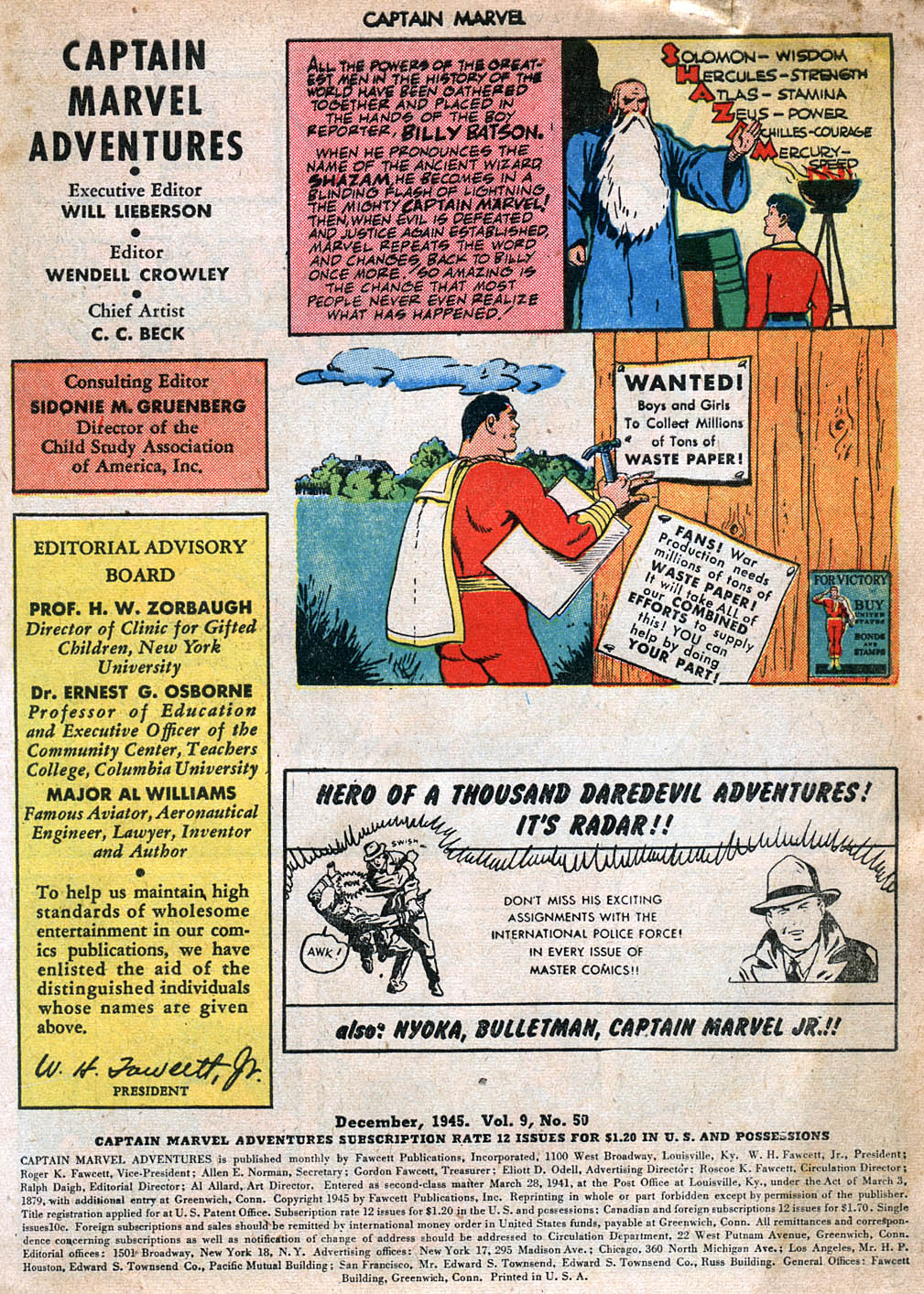 Read online Captain Marvel Adventures comic -  Issue #50 - 3