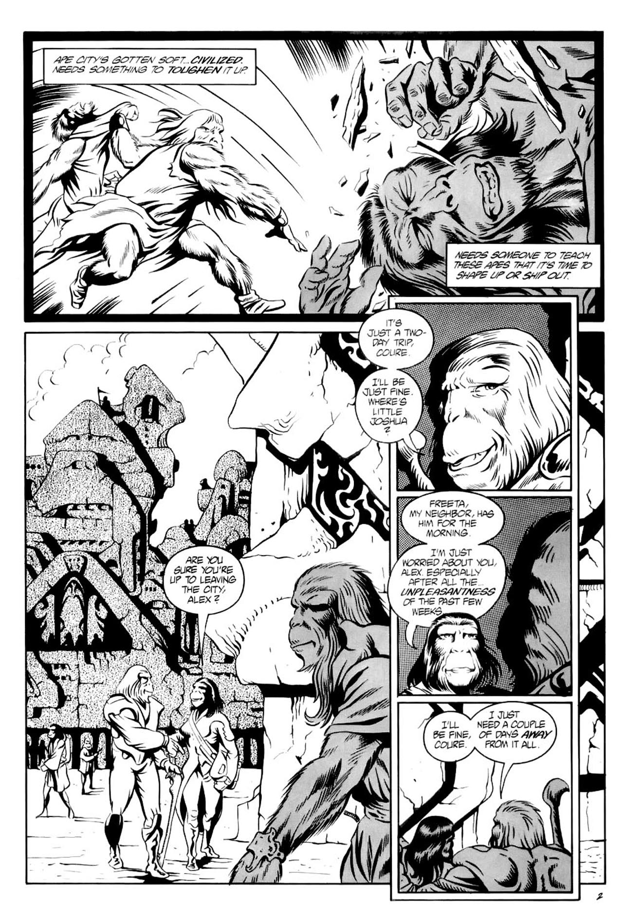 Read online Planet of the Apes (1990) comic -  Issue #7 - 4