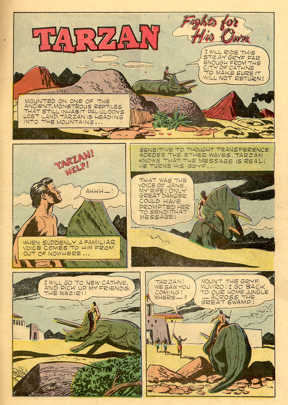 Read online Tarzan (1948) comic -  Issue #47 - 19