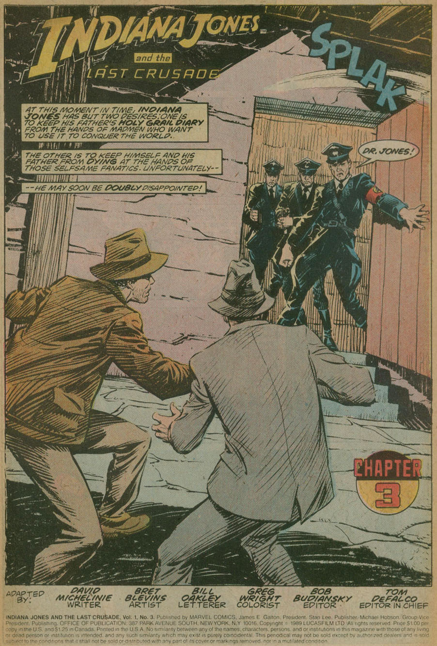 Read online Indiana Jones and the Last Crusade comic -  Issue #3 - 2