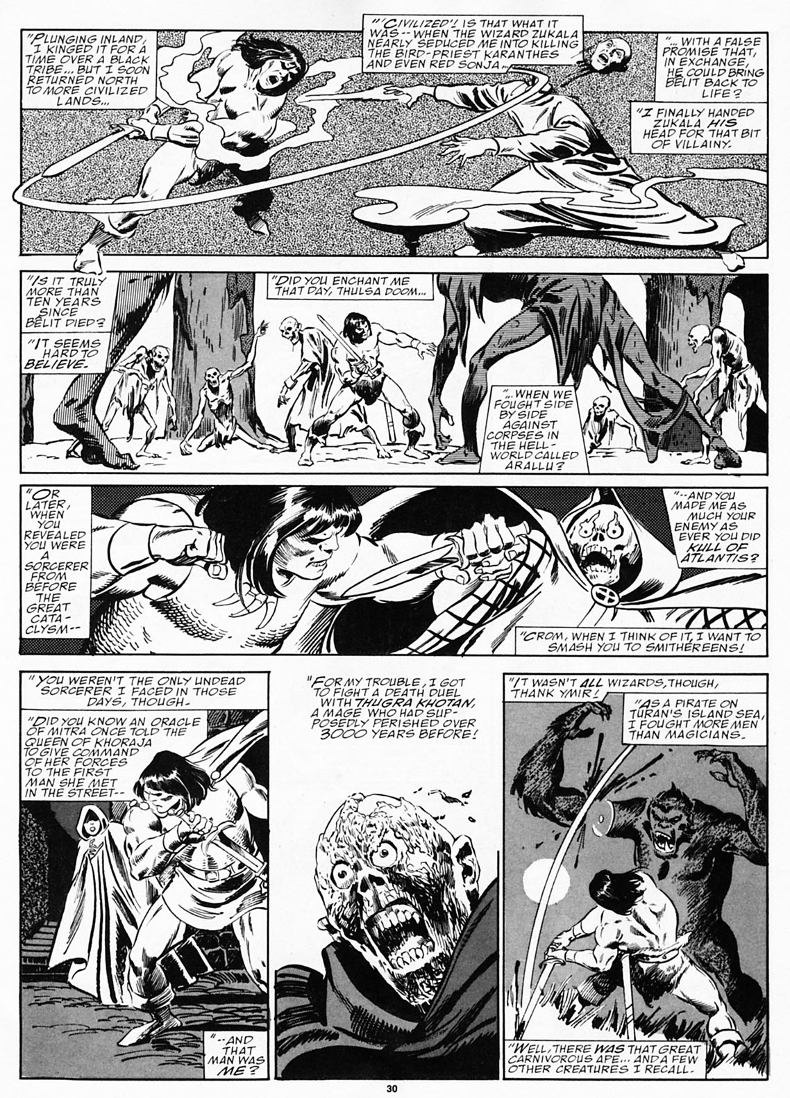 Read online The Savage Sword Of Conan comic -  Issue #190 - 32