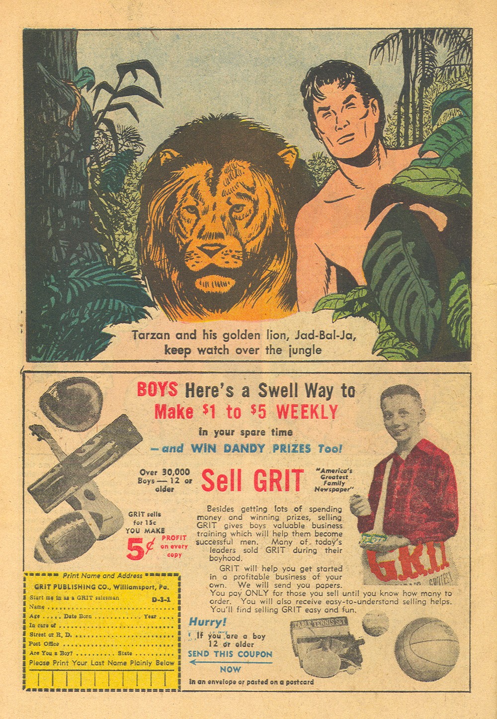 Read online Tarzan (1948) comic -  Issue #123 - 34