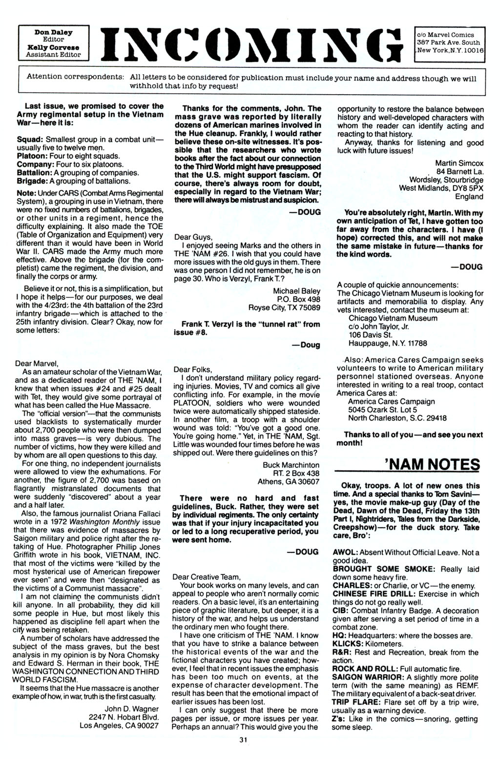 Read online The 'Nam comic -  Issue #30 - 33