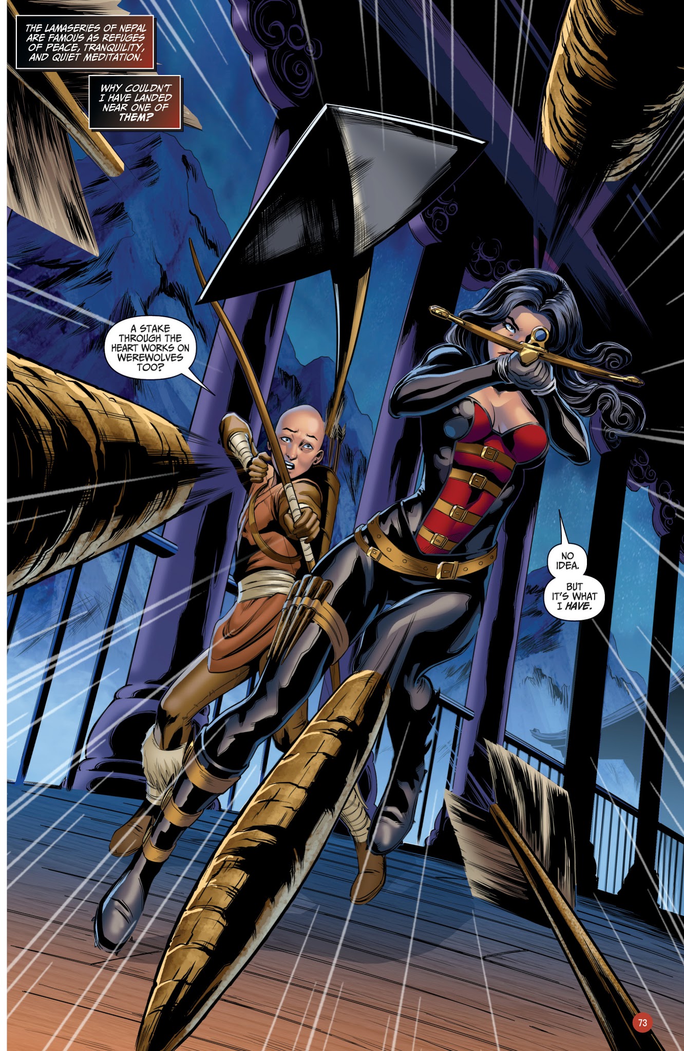 Read online Van Helsing vs. Werewolf comic -  Issue # _TPB 1 - 74