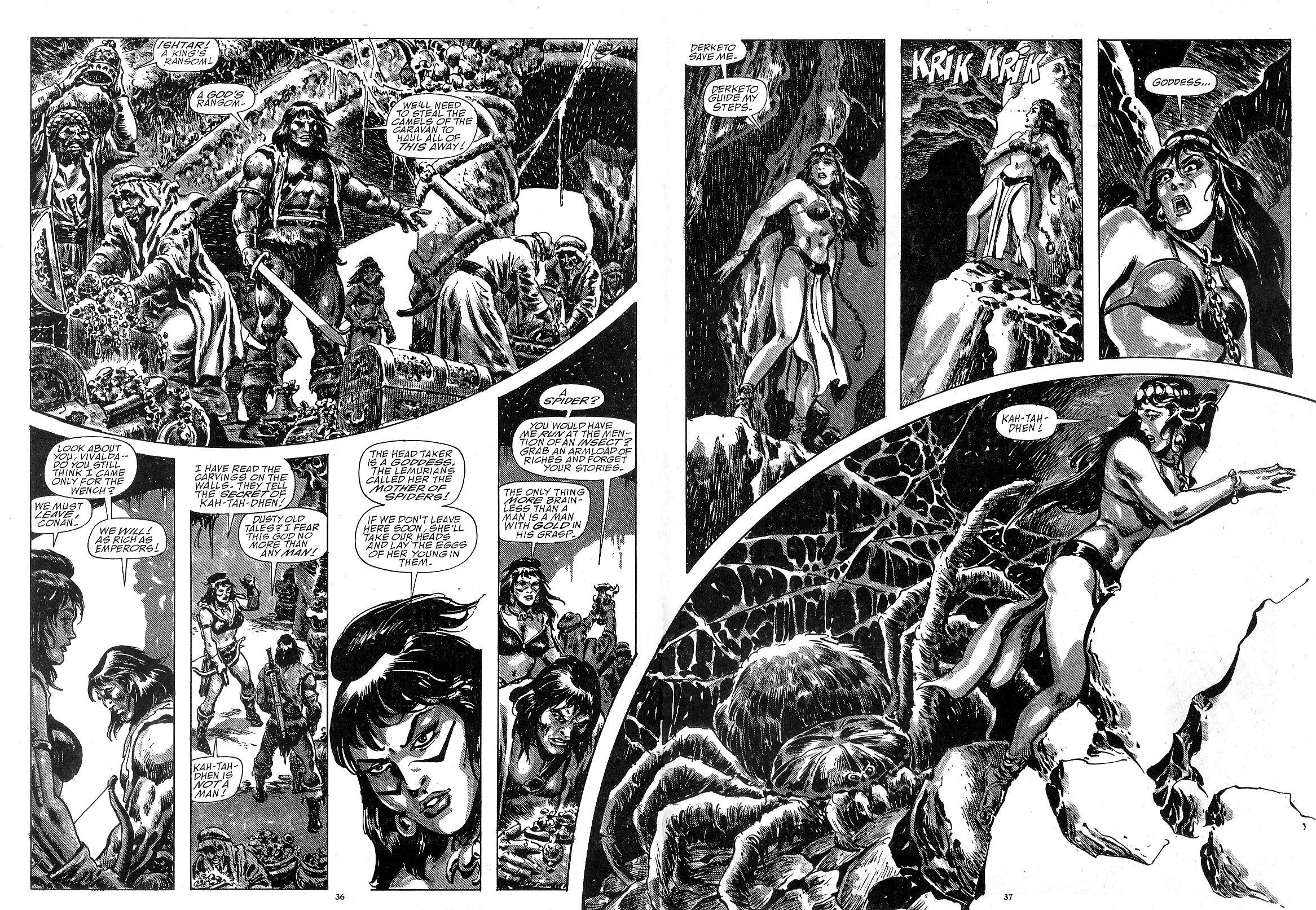 Read online The Savage Sword Of Conan comic -  Issue #183 - 25