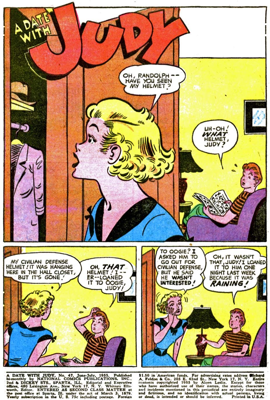 Read online A Date with Judy comic -  Issue #47 - 3
