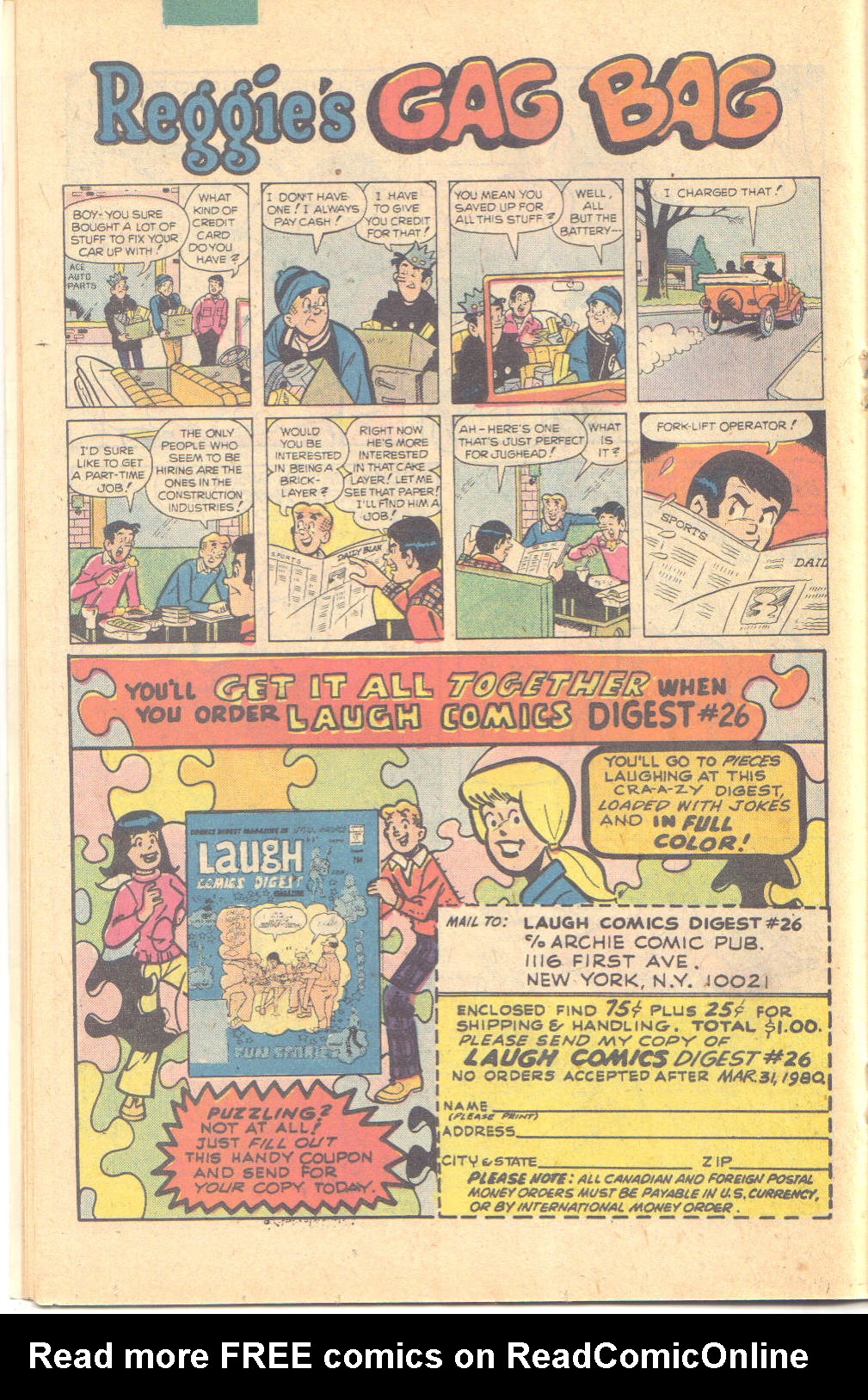 Read online Reggie and Me (1966) comic -  Issue #119 - 18