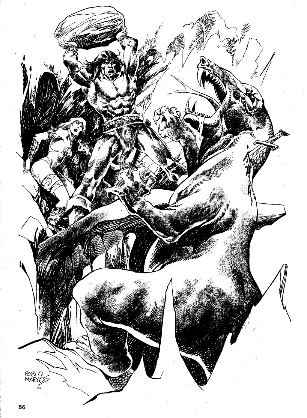 Read online The Savage Sword Of Conan comic -  Issue #85 - 55
