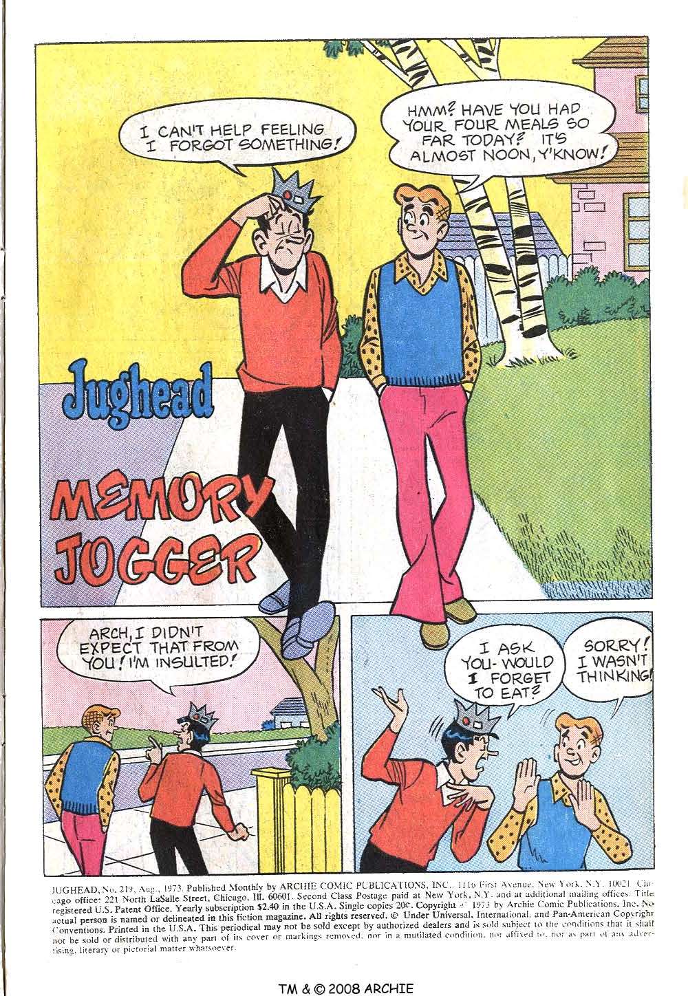 Read online Jughead (1965) comic -  Issue #219 - 3