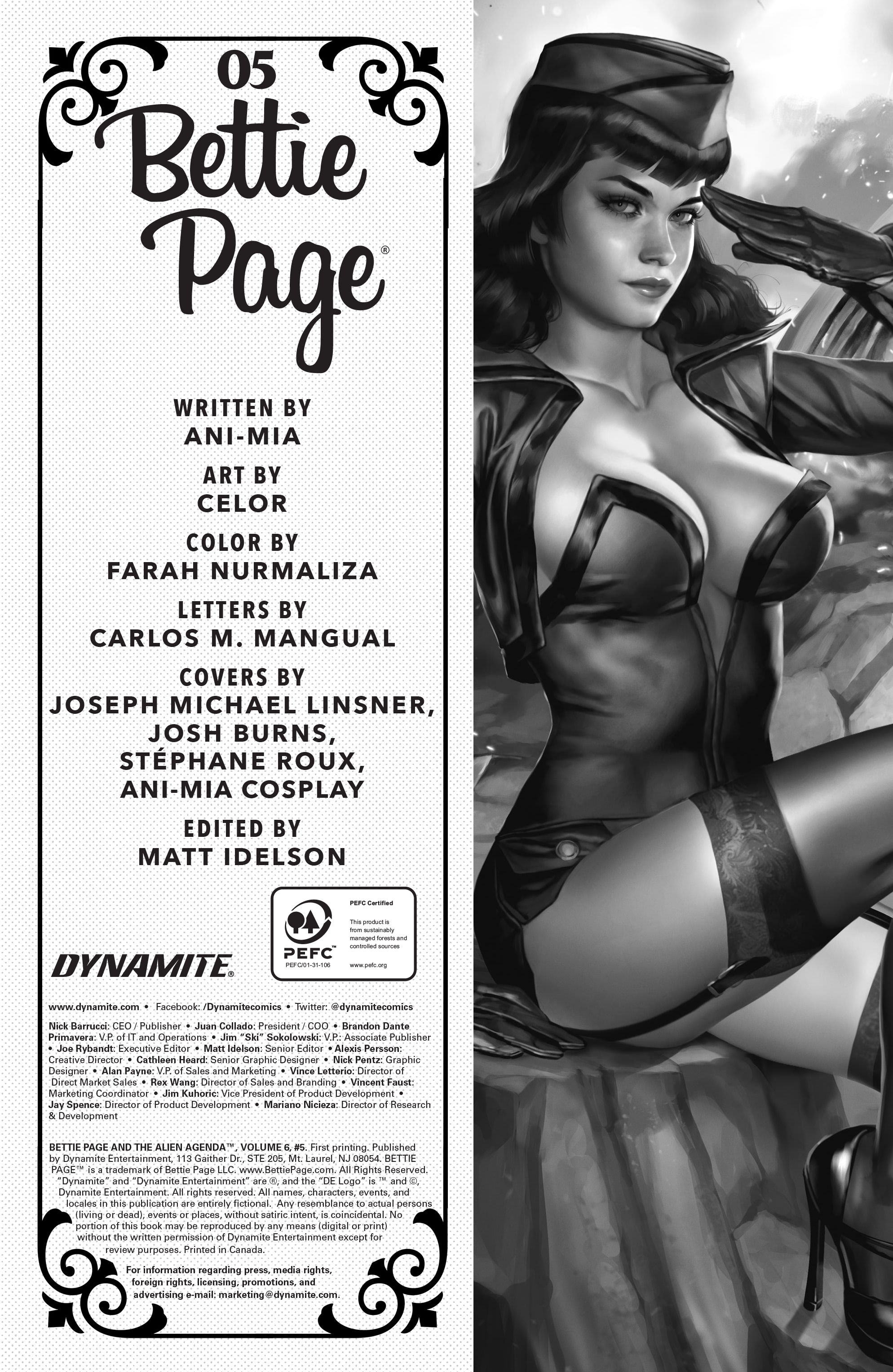 Read online Bettie Page: The Alien Agenda comic -  Issue #5 - 6