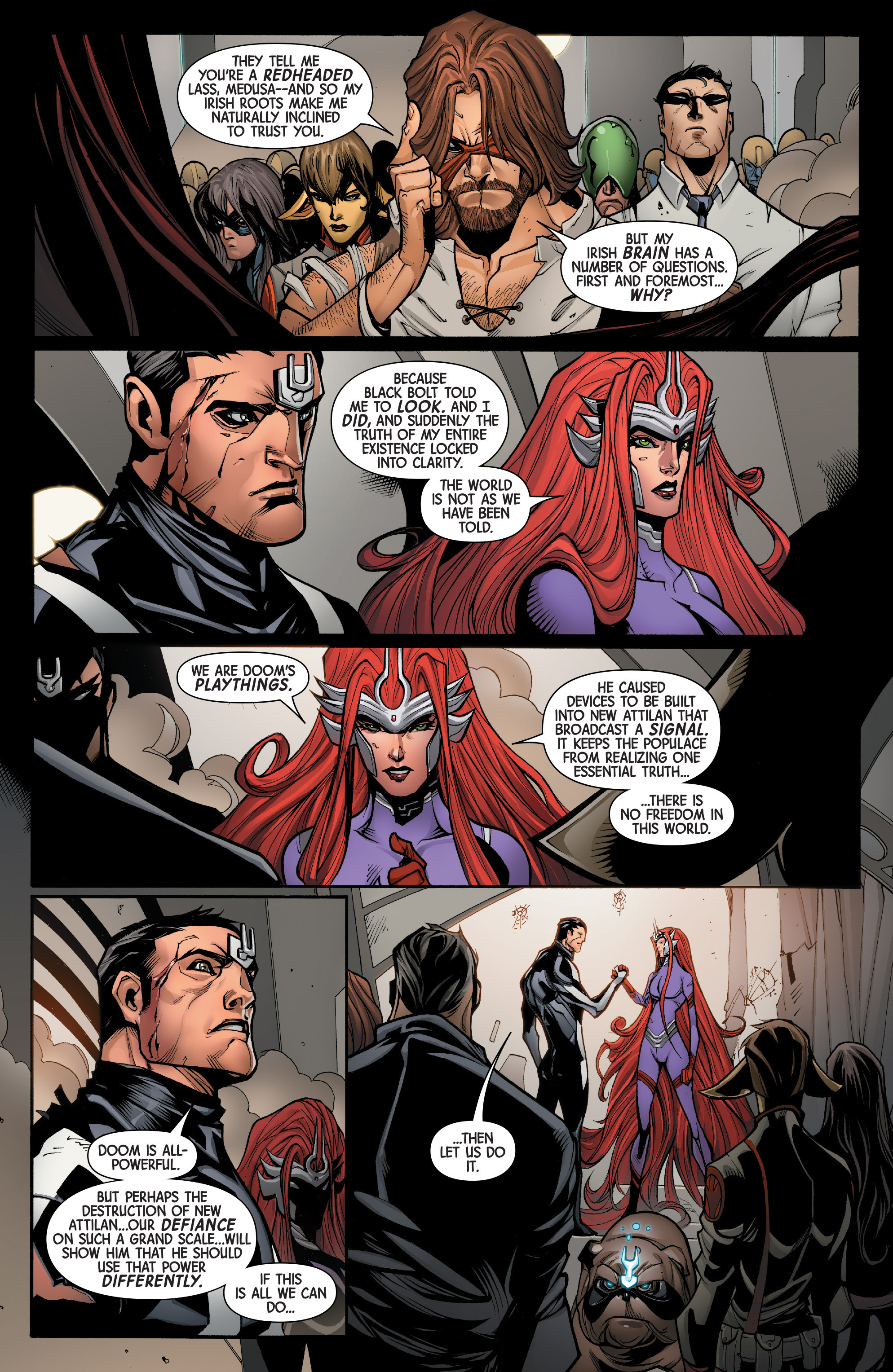Read online Inhumans: Attilan Rising comic -  Issue #5 - 7