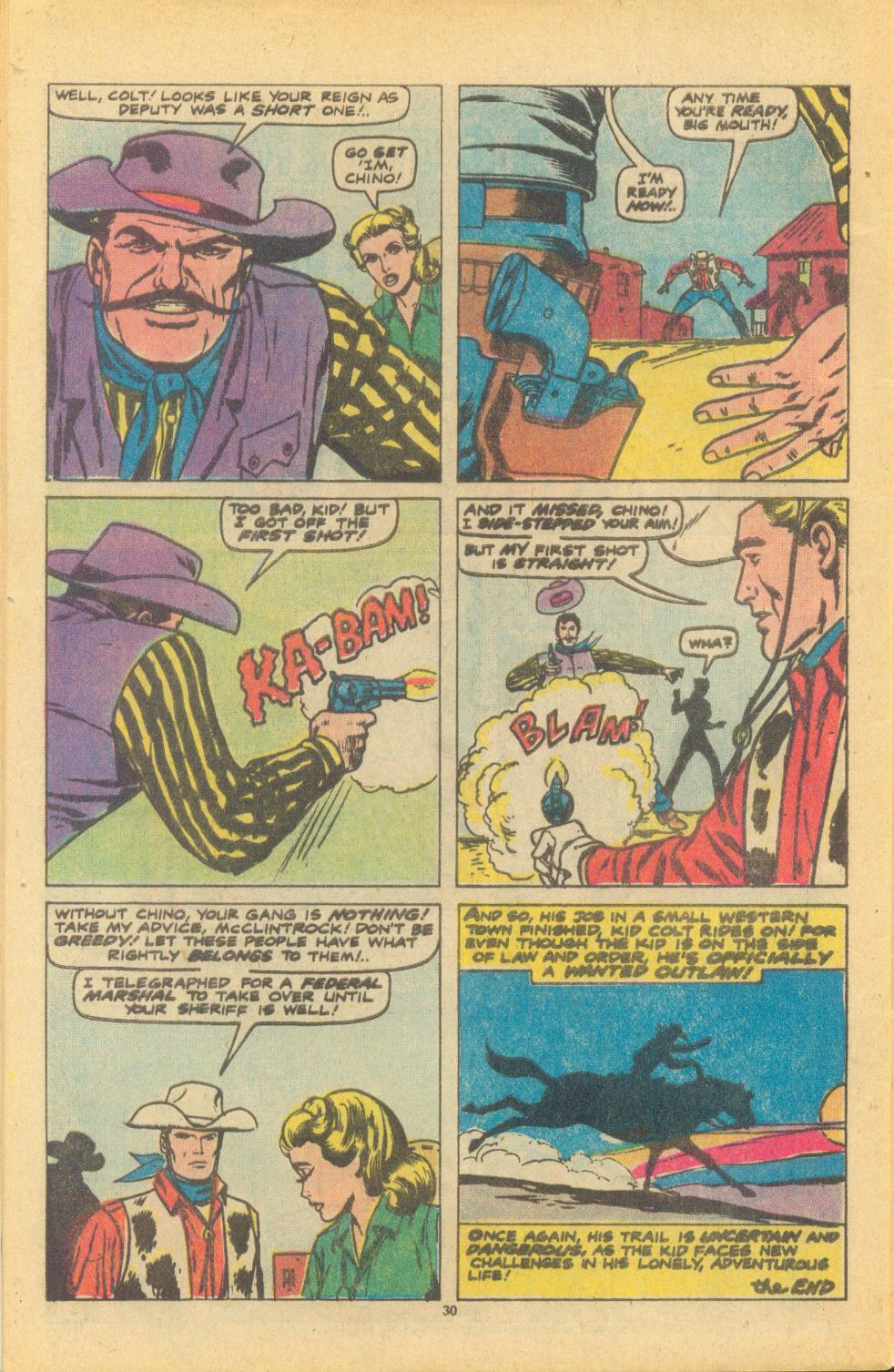 Read online Kid Colt Outlaw comic -  Issue #224 - 32