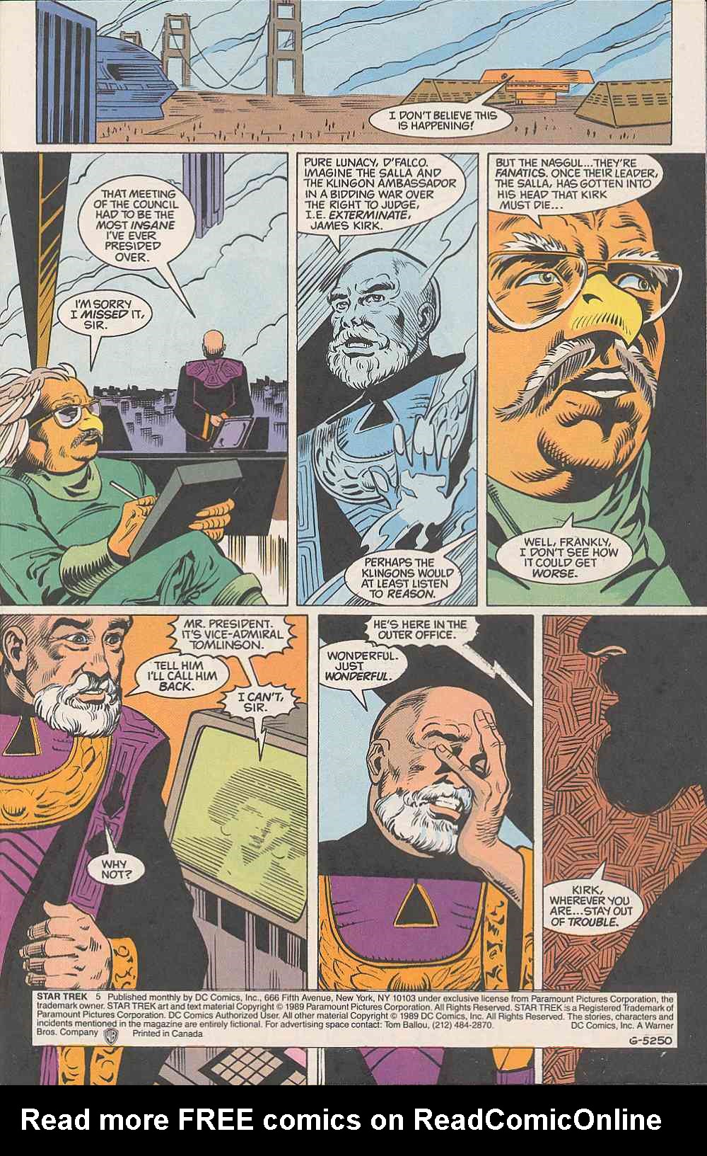 Read online Star Trek (1989) comic -  Issue #5 - 3