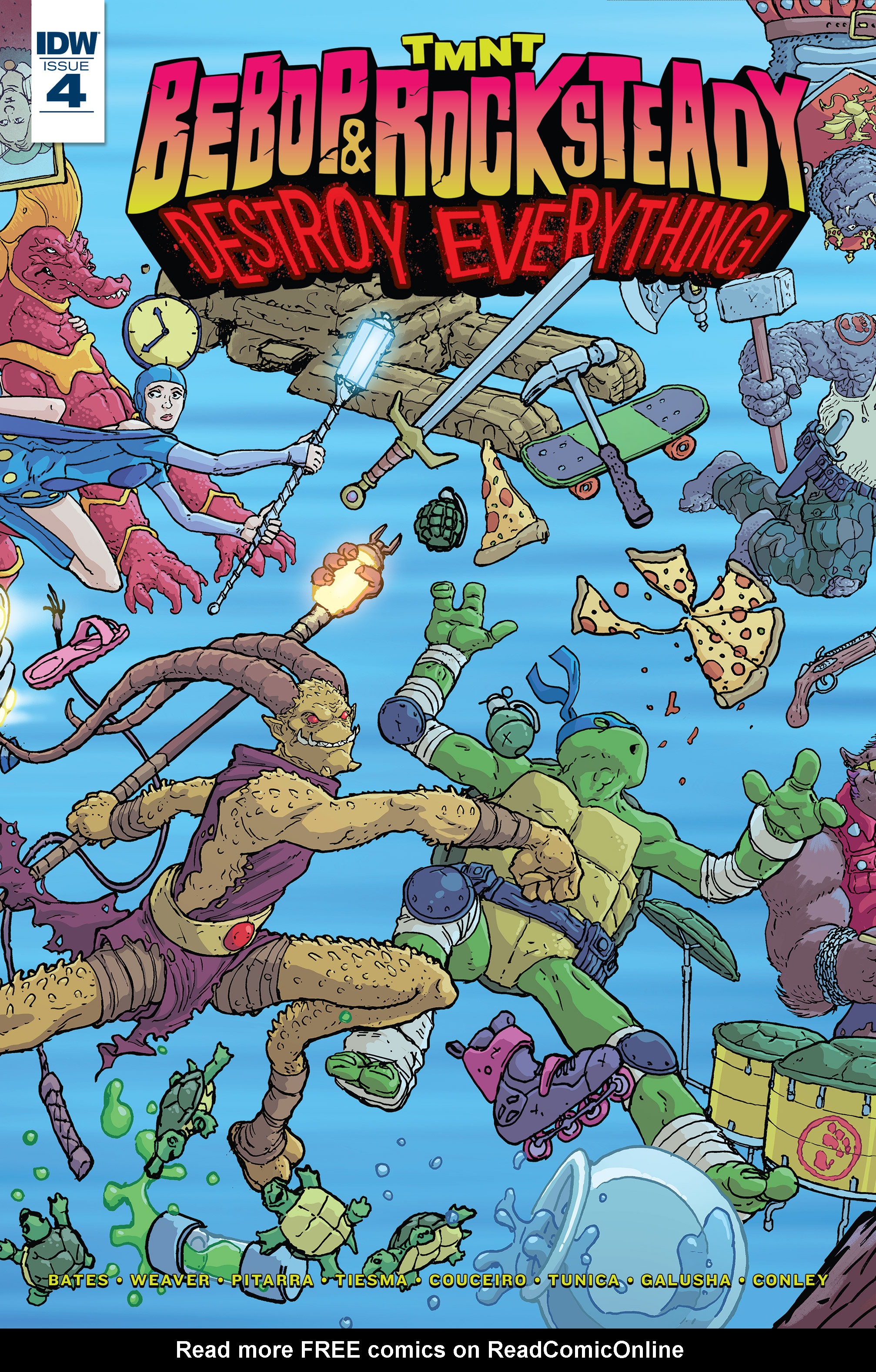 Read online Teenage Mutant Ninja Turtles Bebop & Rocksteady Destroy Everything comic -  Issue #4 - 1