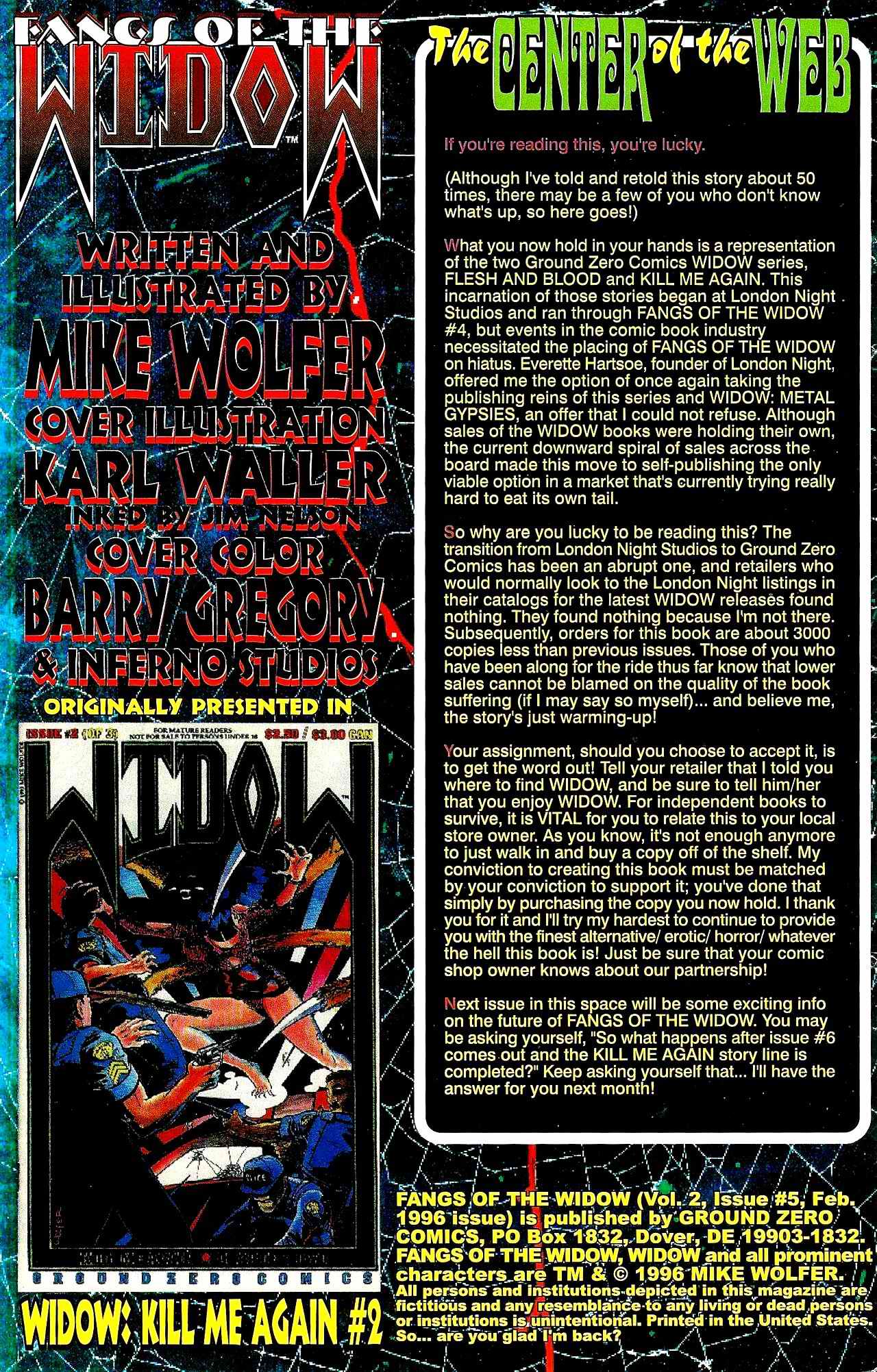 Read online Fangs of the Widow comic -  Issue #5 - 2