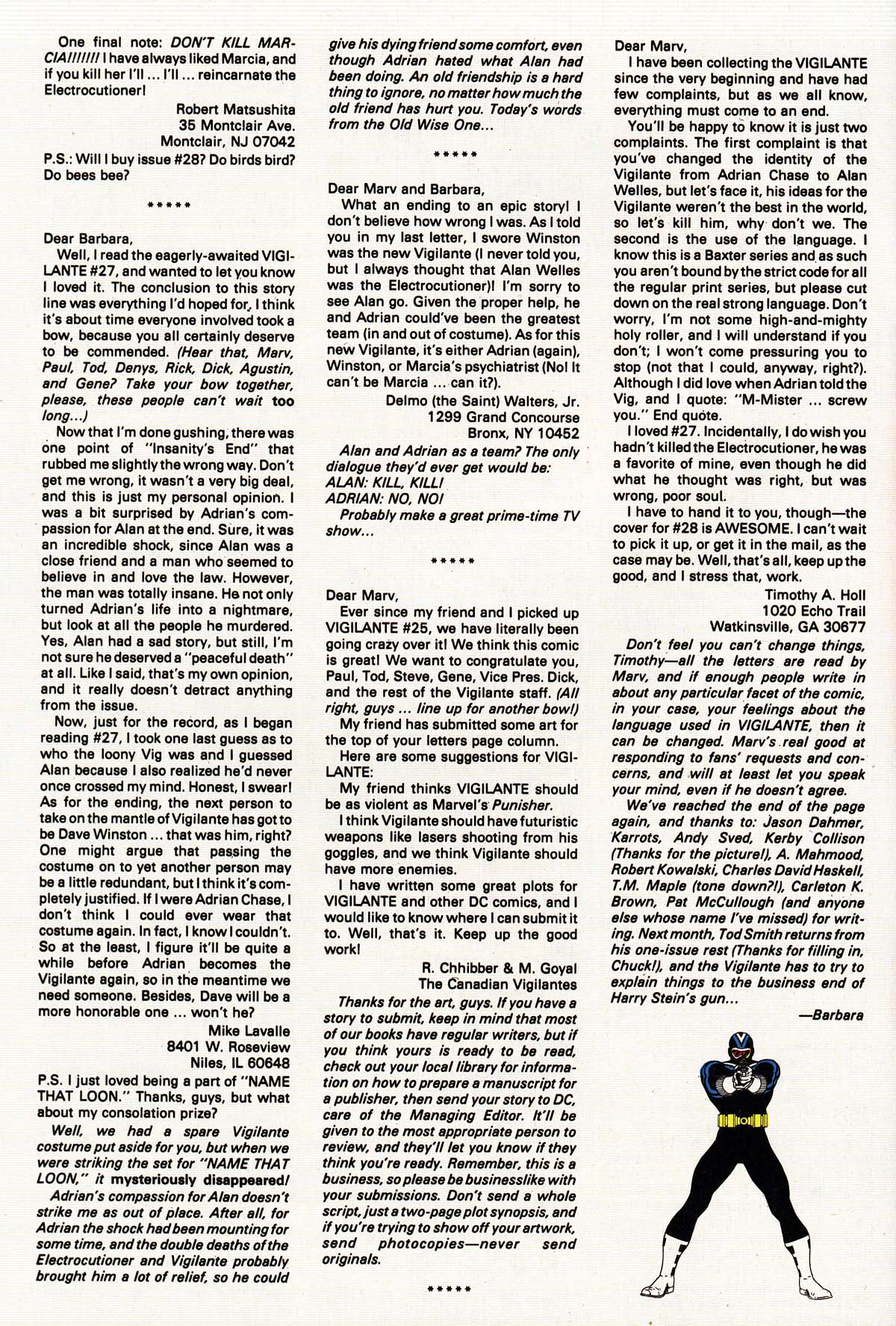 Read online Vigilante (1983) comic -  Issue #31 - 32