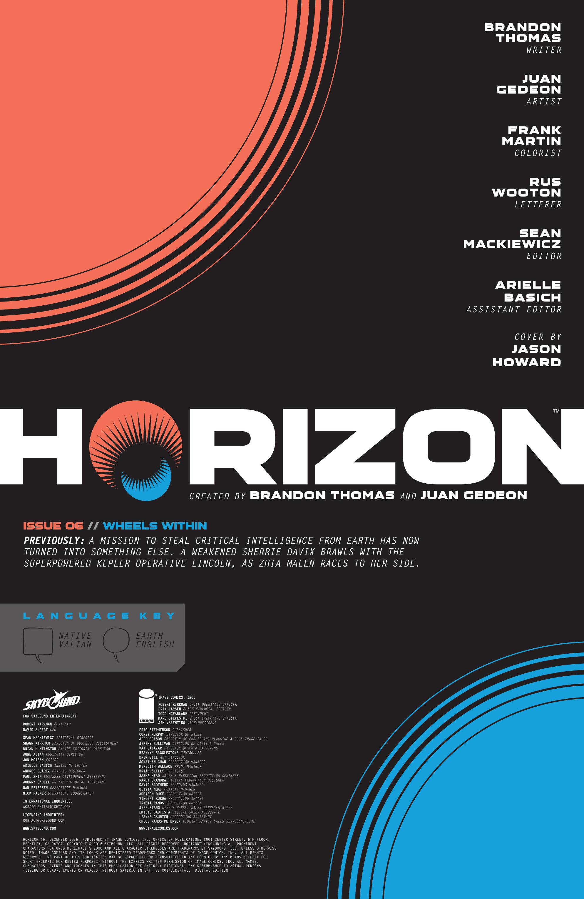Read online Horizon comic -  Issue #6 - 2