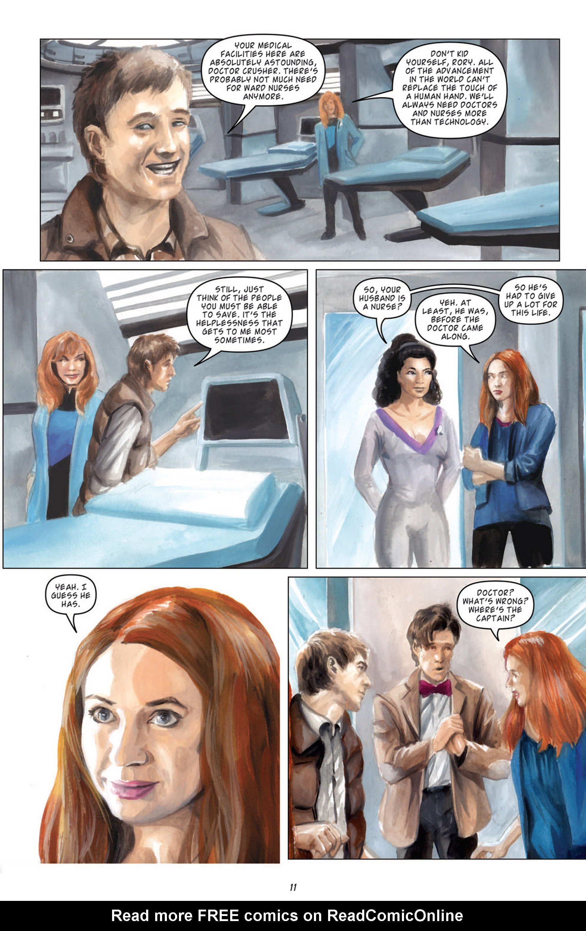 Read online Star Trek: The Next Generation/Doctor Who: Assimilation² comic -  Issue #5 - 14