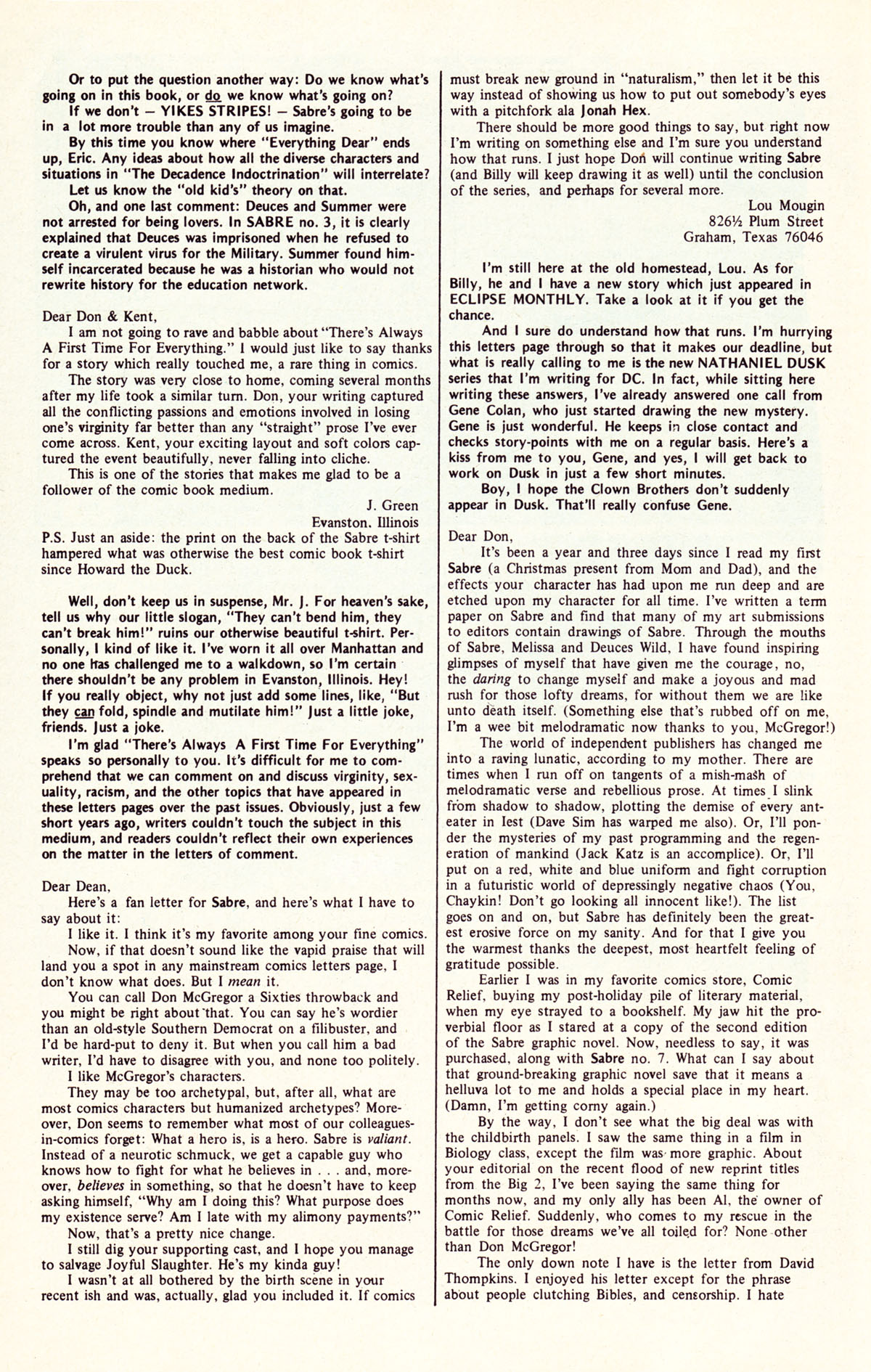 Read online Sabre comic -  Issue #11 - 31