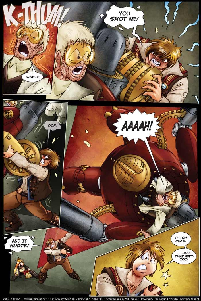 Read online Girl Genius (2002) comic -  Issue #9 - 56