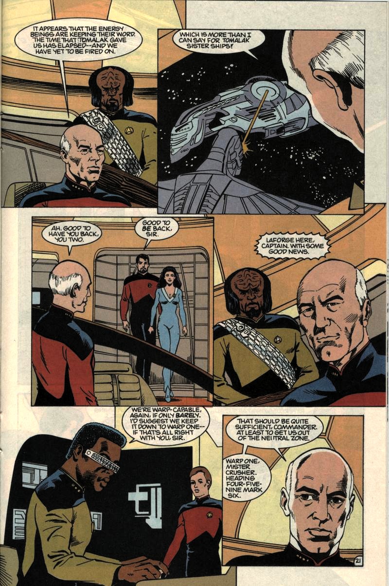 Read online Star Trek: The Next Generation (1989) comic -  Issue #17 - 22