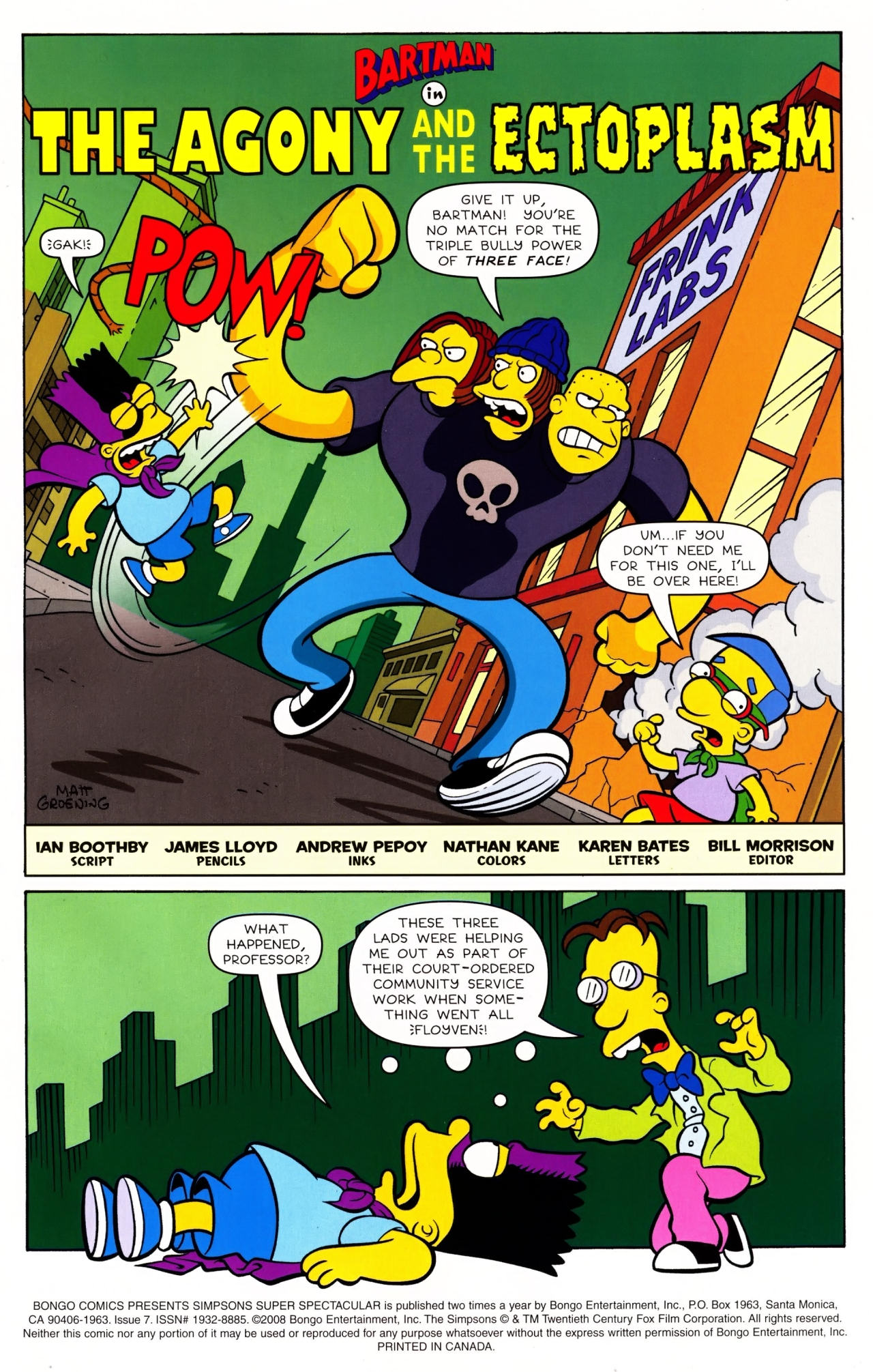 Read online Bongo Comics Presents Simpsons Super Spectacular comic -  Issue #7 - 3
