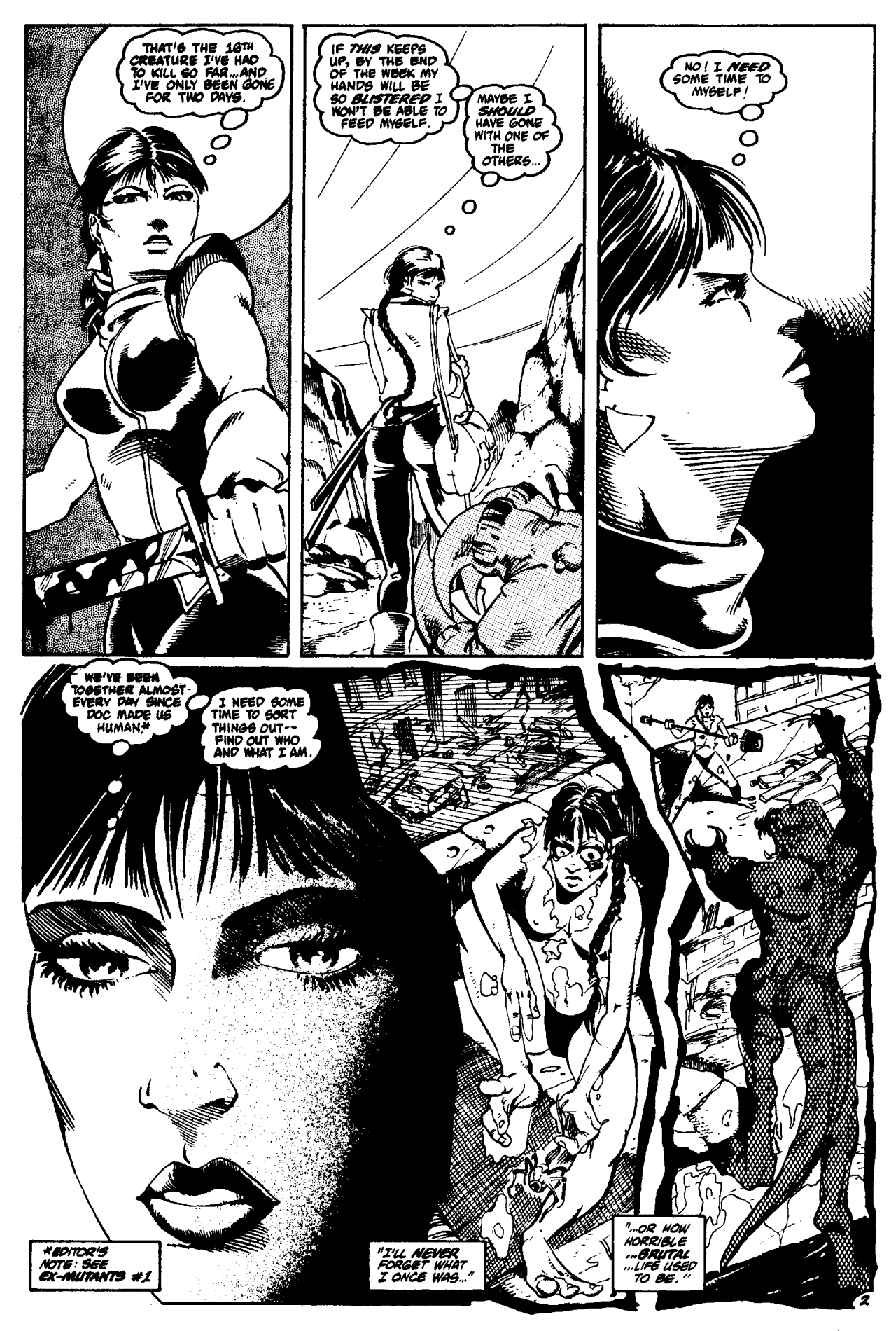 Read online Solo Ex-Mutants comic -  Issue #3 - 4