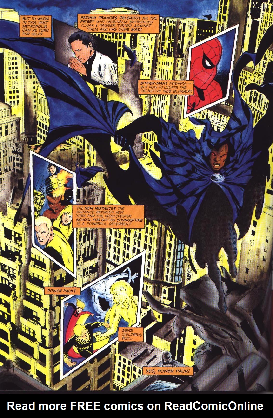 Read online Marvel Graphic Novel: Cloak and Dagger and Power Pack: Shelter From The Storm comic -  Issue # TPB - 23