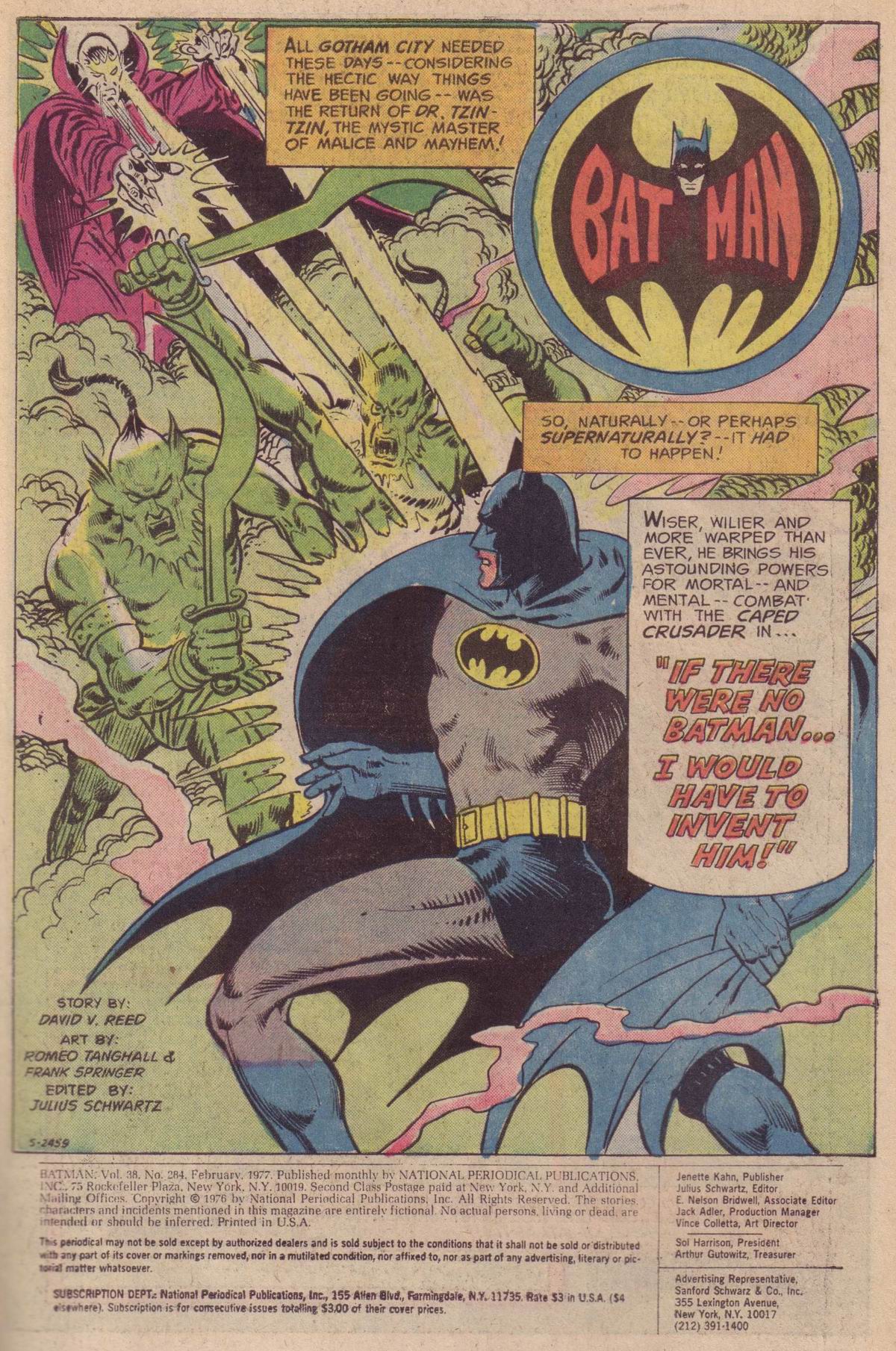 Read online Batman (1940) comic -  Issue #284 - 3