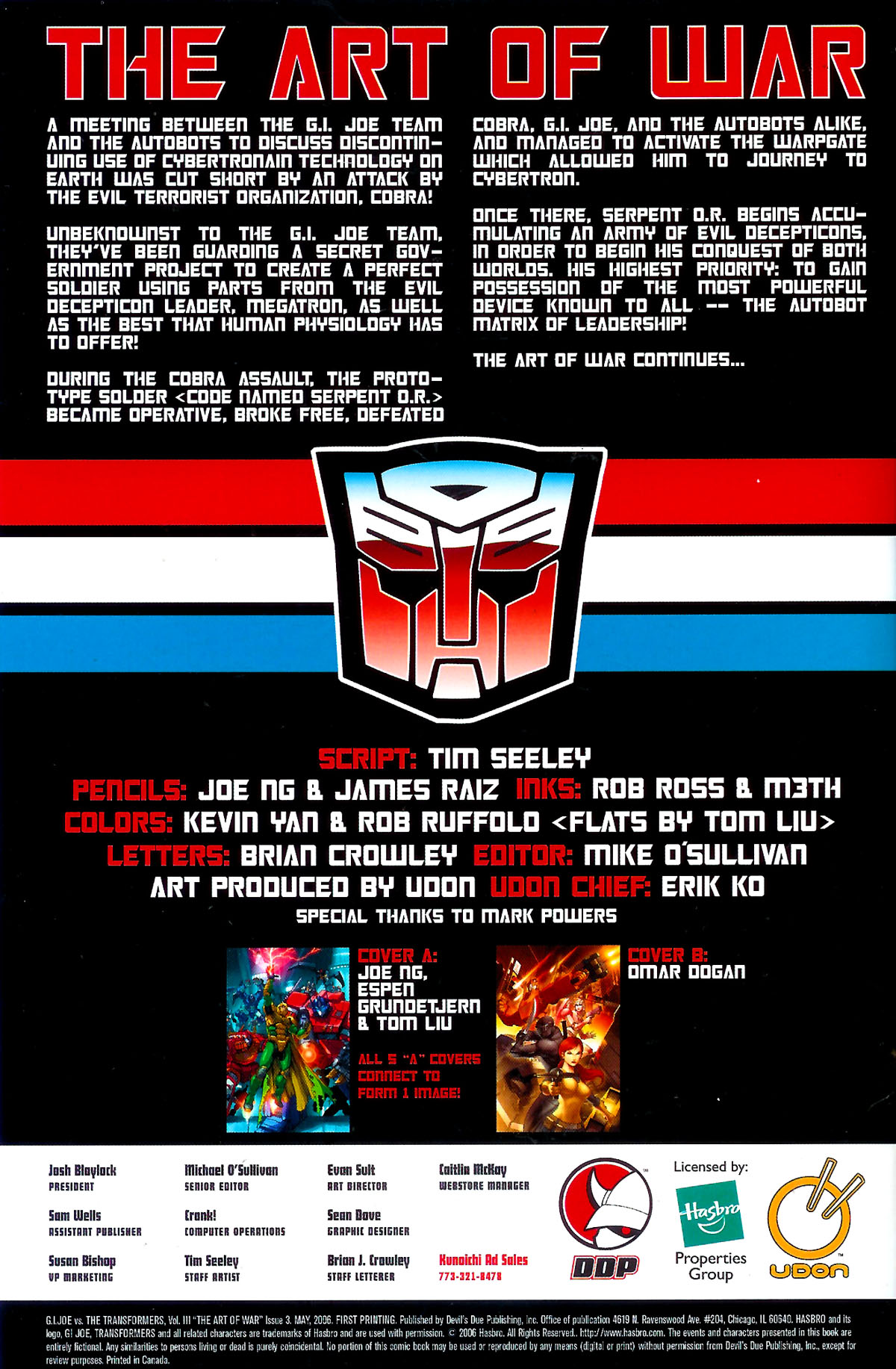 Read online G.I. Joe vs. The Transformers III: The Art of War comic -  Issue #3 - 3