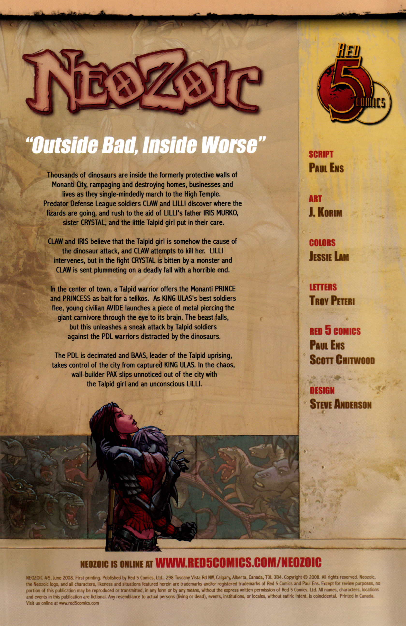 Read online Neozoic comic -  Issue #5 - 2