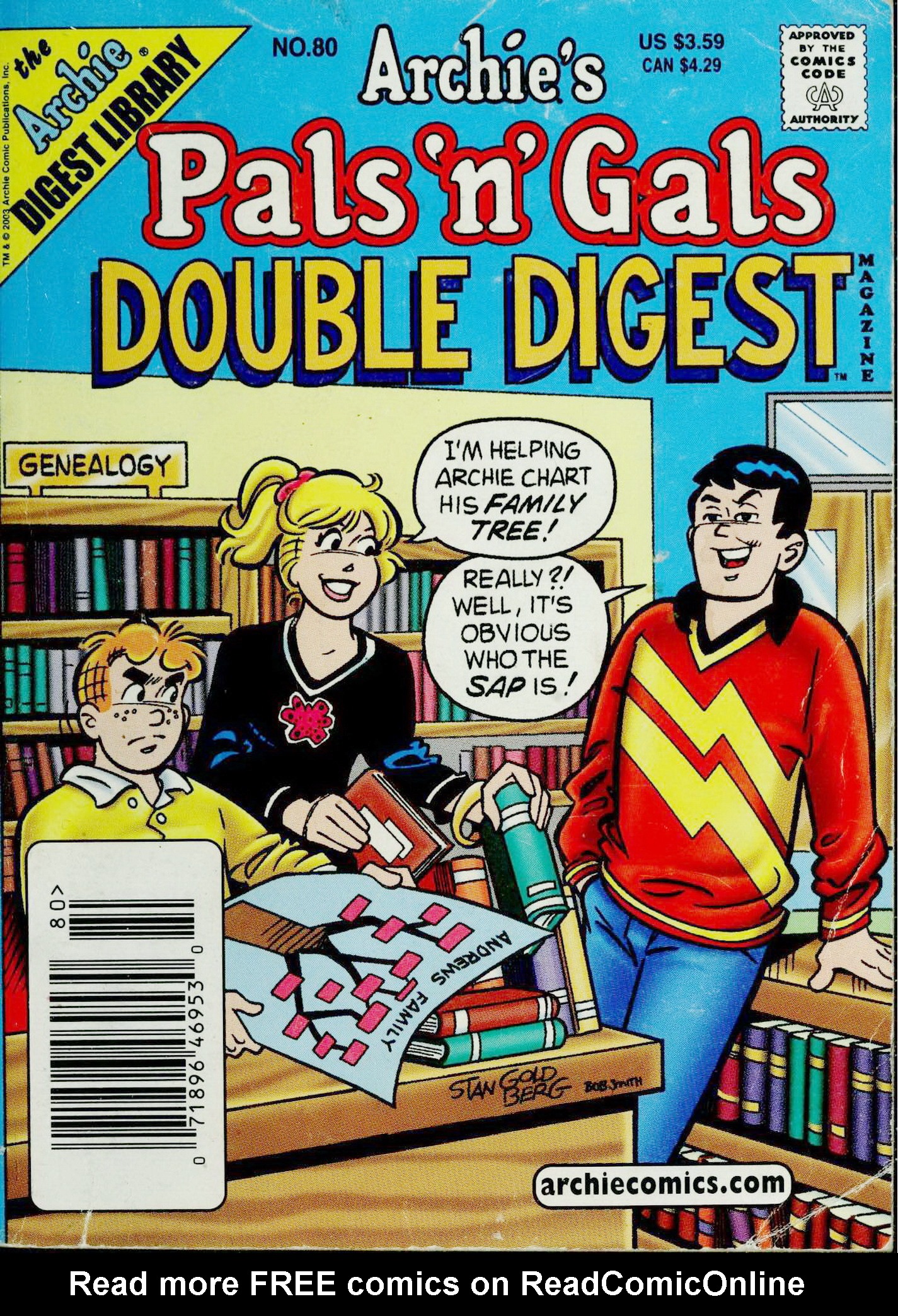Archie's Pals 'n' Gals Double Digest Magazine issue 80 - Page 1
