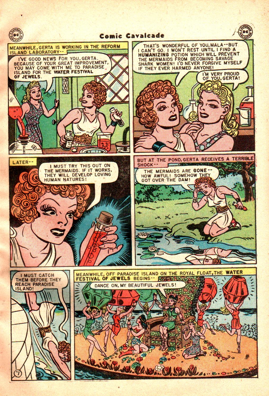 Read online Comic Cavalcade comic -  Issue #21 - 9