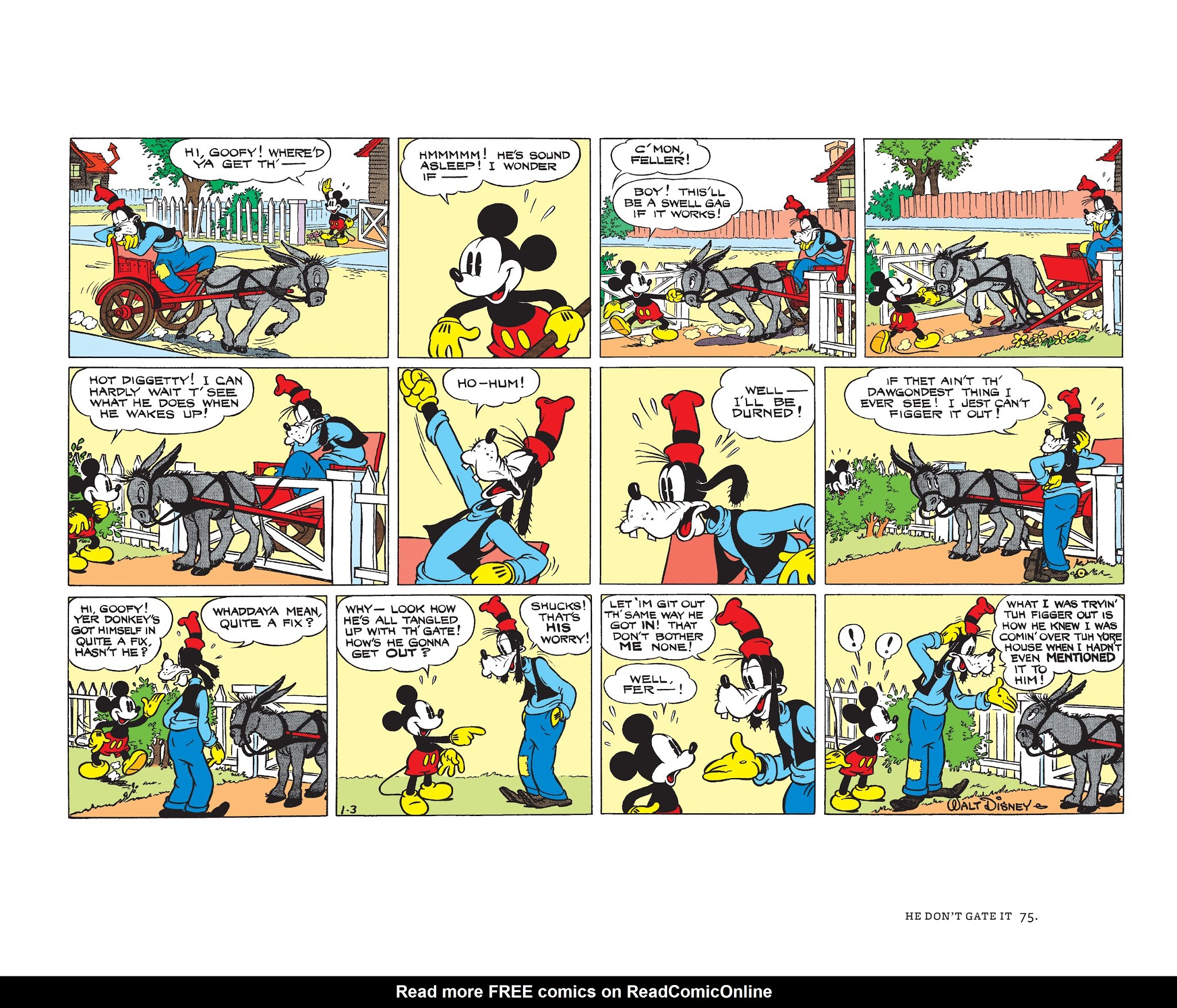 Read online Walt Disney's Mickey Mouse Color Sundays comic -  Issue # TPB 2 (Part 1) - 75