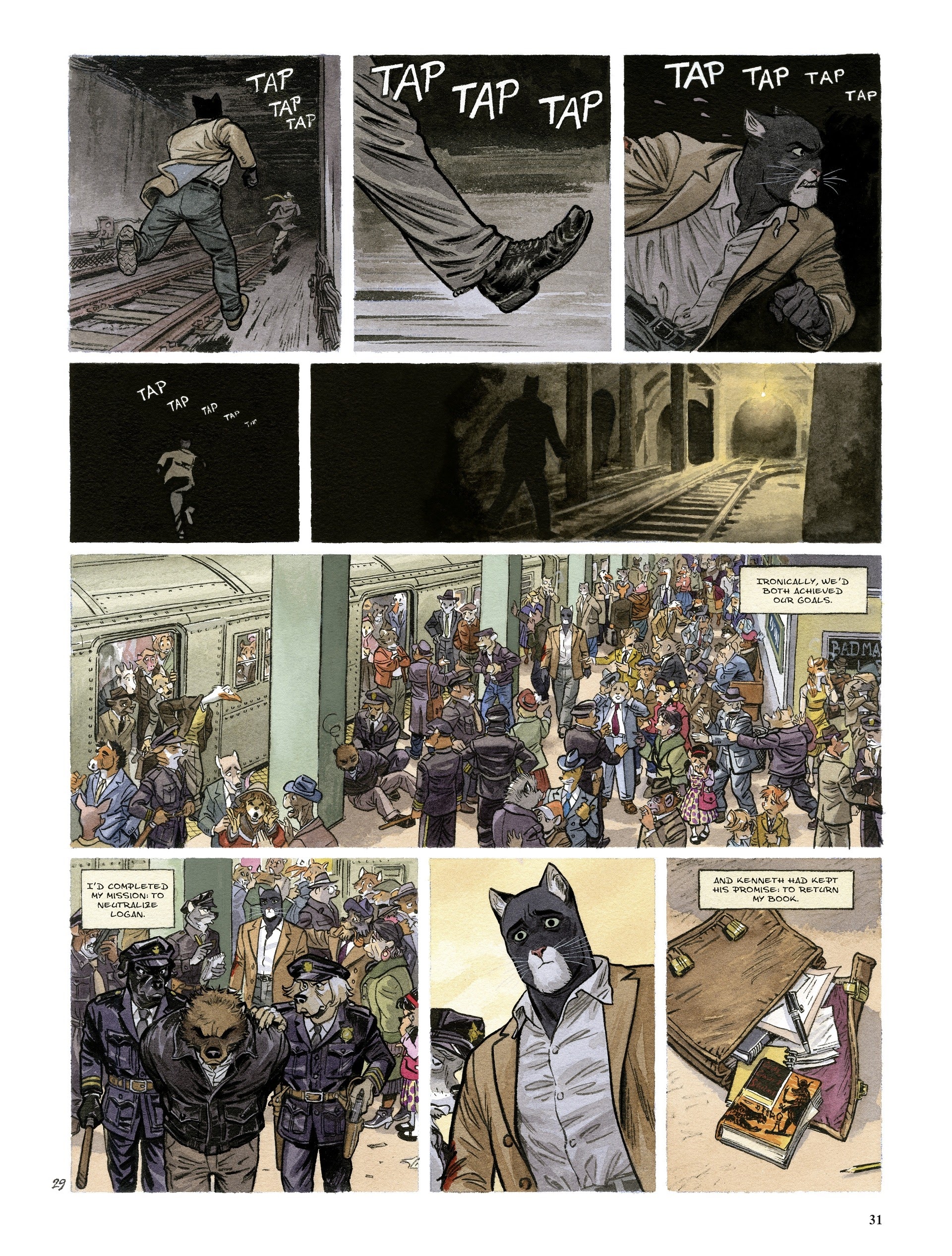 Read online Blacksad: They All Fall Down comic -  Issue #1 - 31
